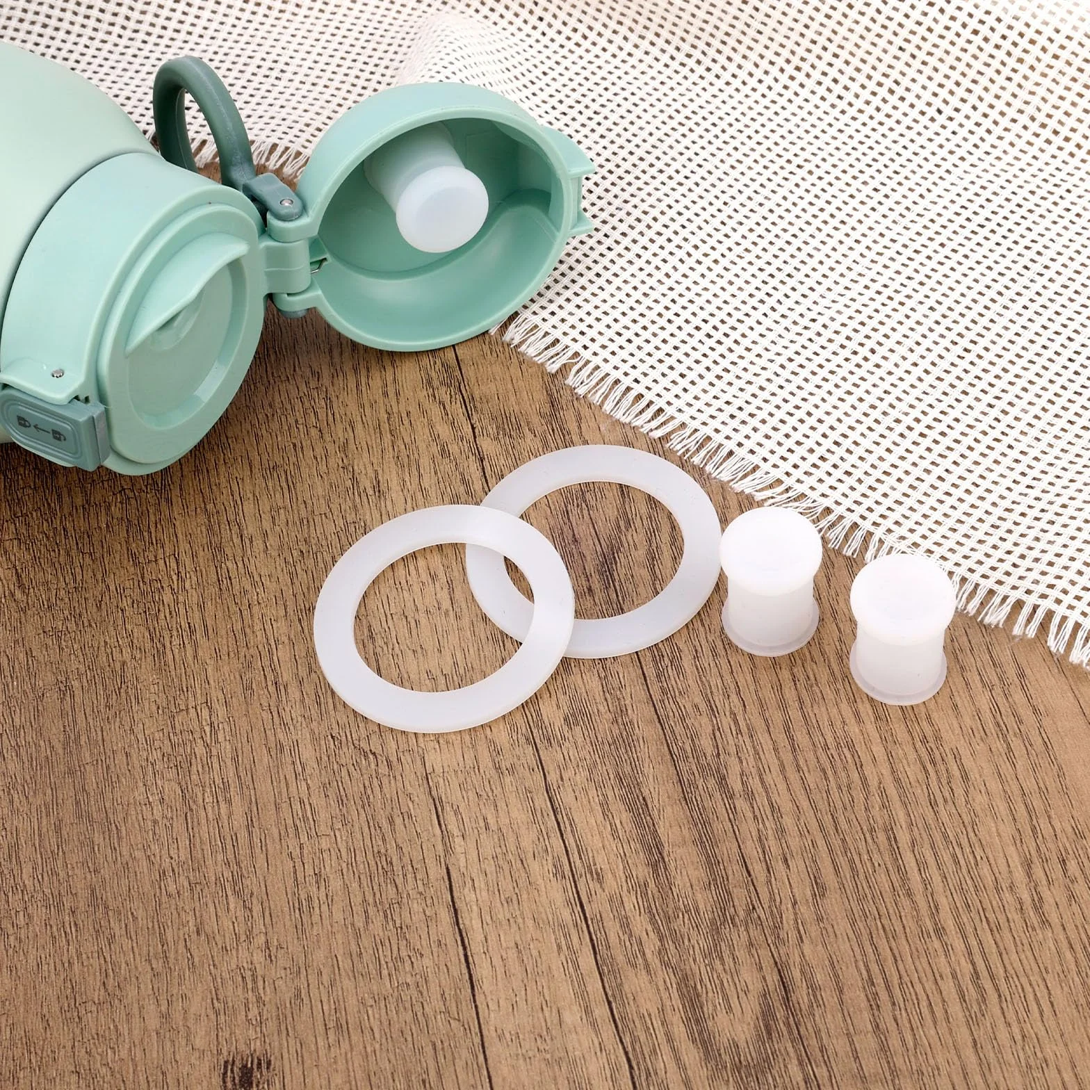 4pz Set di Accessori per Scaldabiberon Compatibile con Momcozy, Tappi Anti-Perdite e Anelli di Tenuta in Silicone Senza BPA per Scaldabiberon Portatile da 500ml