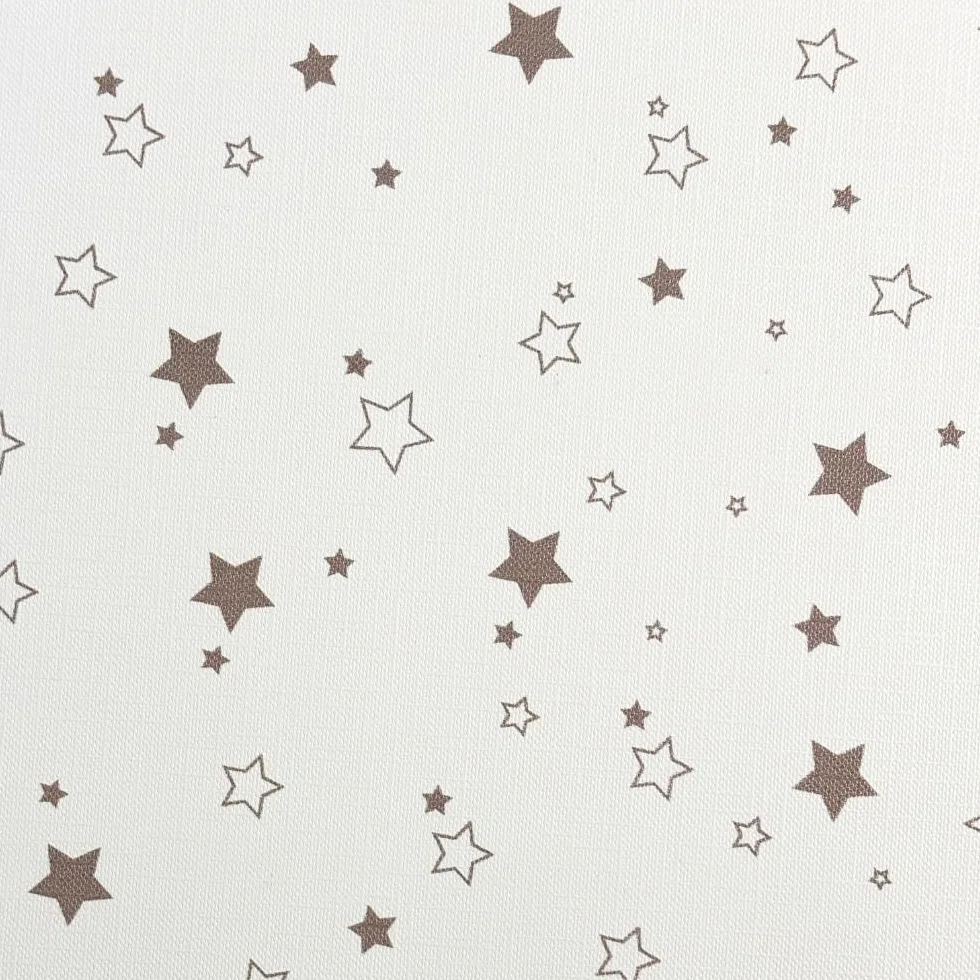 PALLA PALLINA Materassino Fasciatoio Per Cassettiera Con Sponde AntiCaduta 80X9X48 Cm Materasso Fasciatoio Neonato 100% PVC Impermeabile Lavabile PRODOTTO IN ITALIA (STELLINA TORTORA)