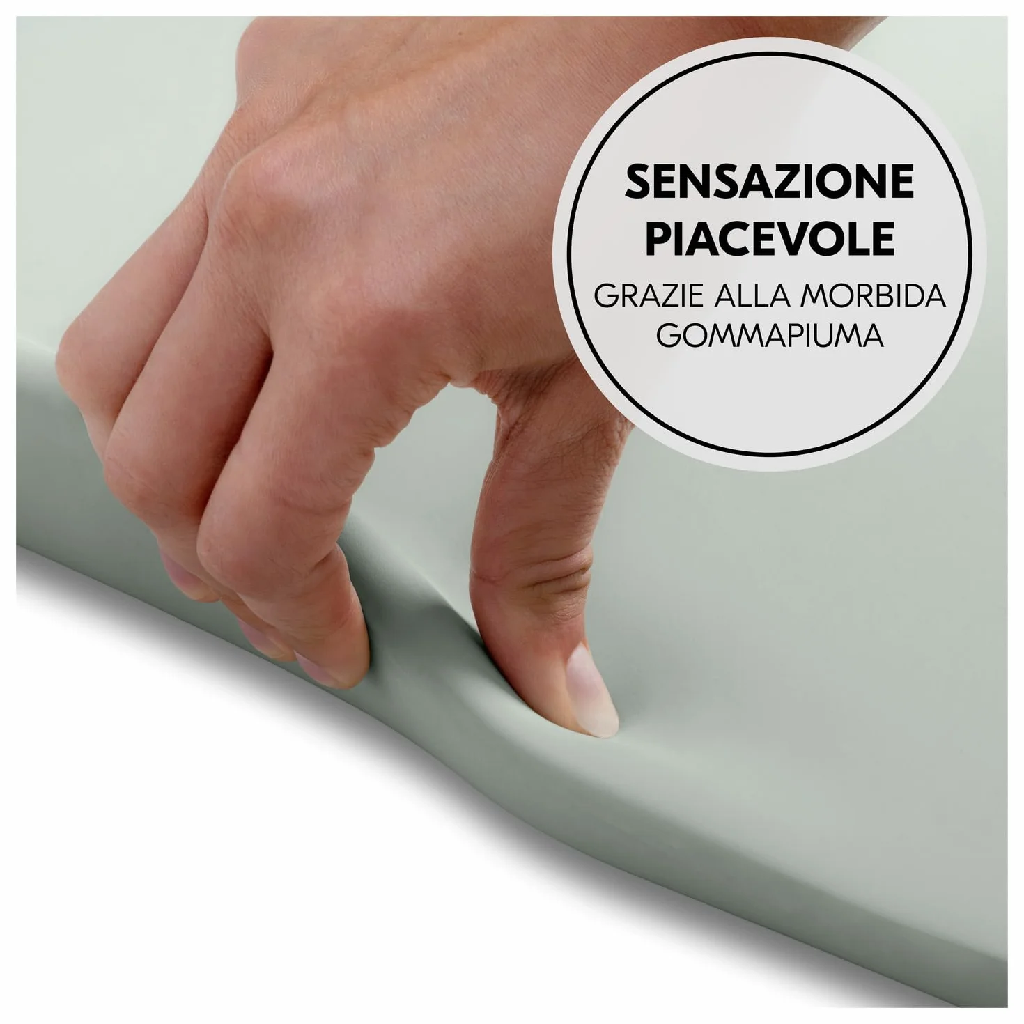 hauck Change N Clean, Verde Salvia - Fasciatoio Neonato 50 x 70 cm con Bordi Rialzati - dalla Nascita fino a 25 kg - Idrorepellente e Facile da Pulire - Privo di Sostanze Nocive