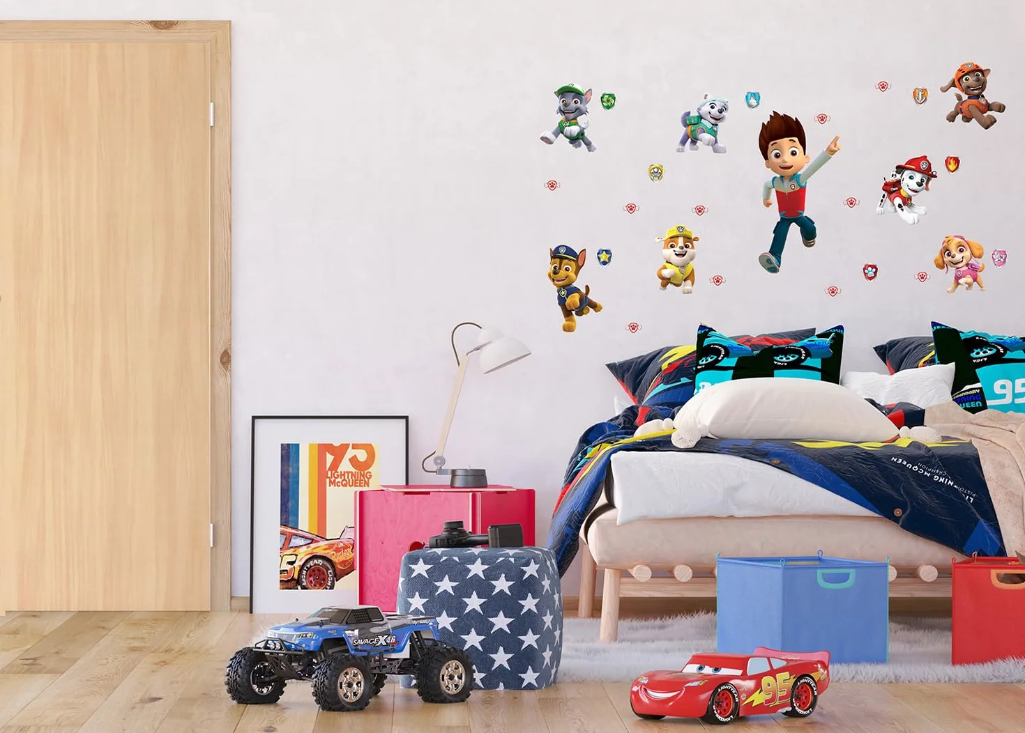 AG Design Paw Patrol Adesivi da Parete per Bambini, Adesivi Autoadesivi per Ragazzi e Ragazze, Decorazione da Parete 42,5 x 65 cm | ADK 1734