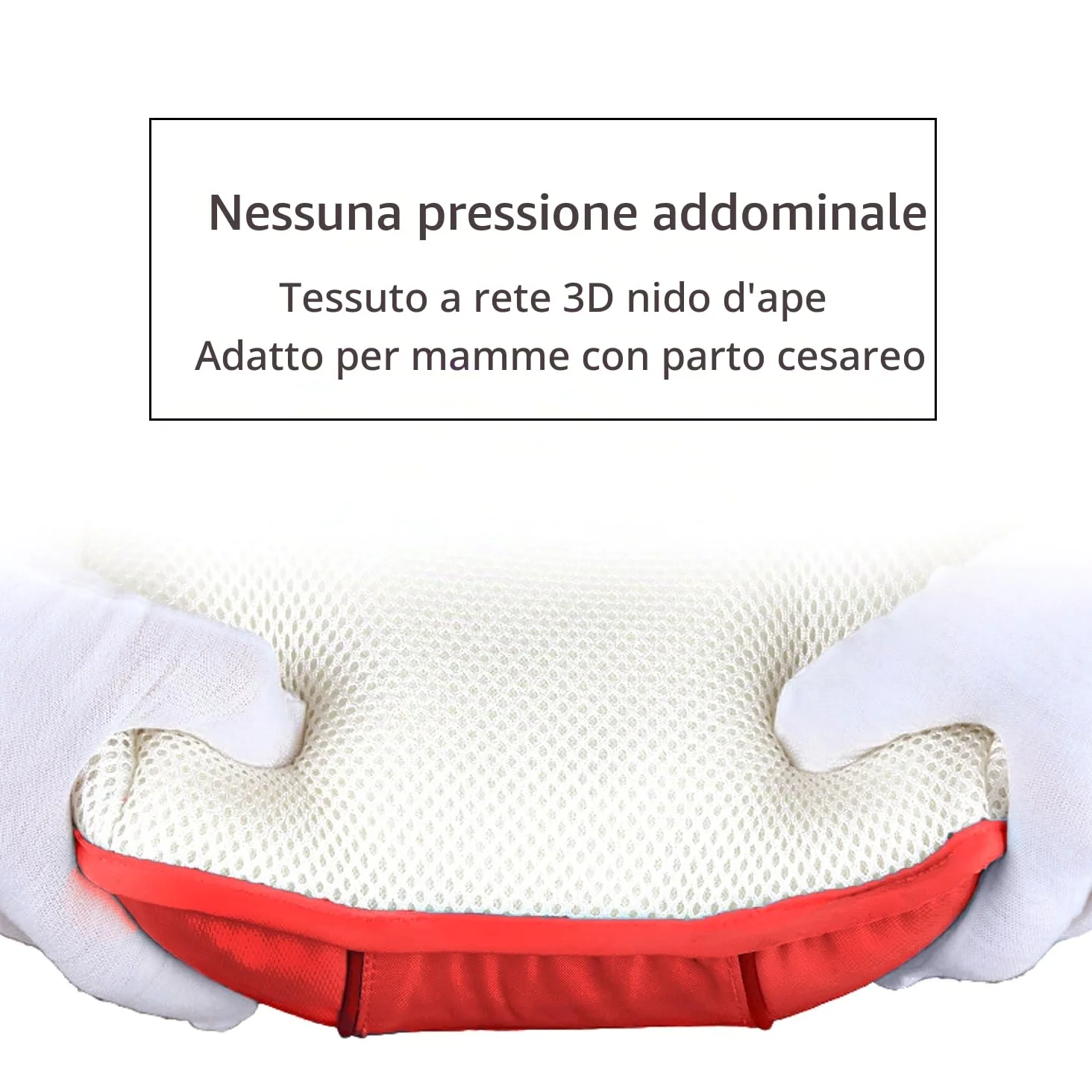 SONARIN Premio Hipseat Baby Carrier, Portantina per bebè, Sicuro e Comodo, Formato Libero, Cintura Anteriore Portaoggetti(Rosso Scuro)