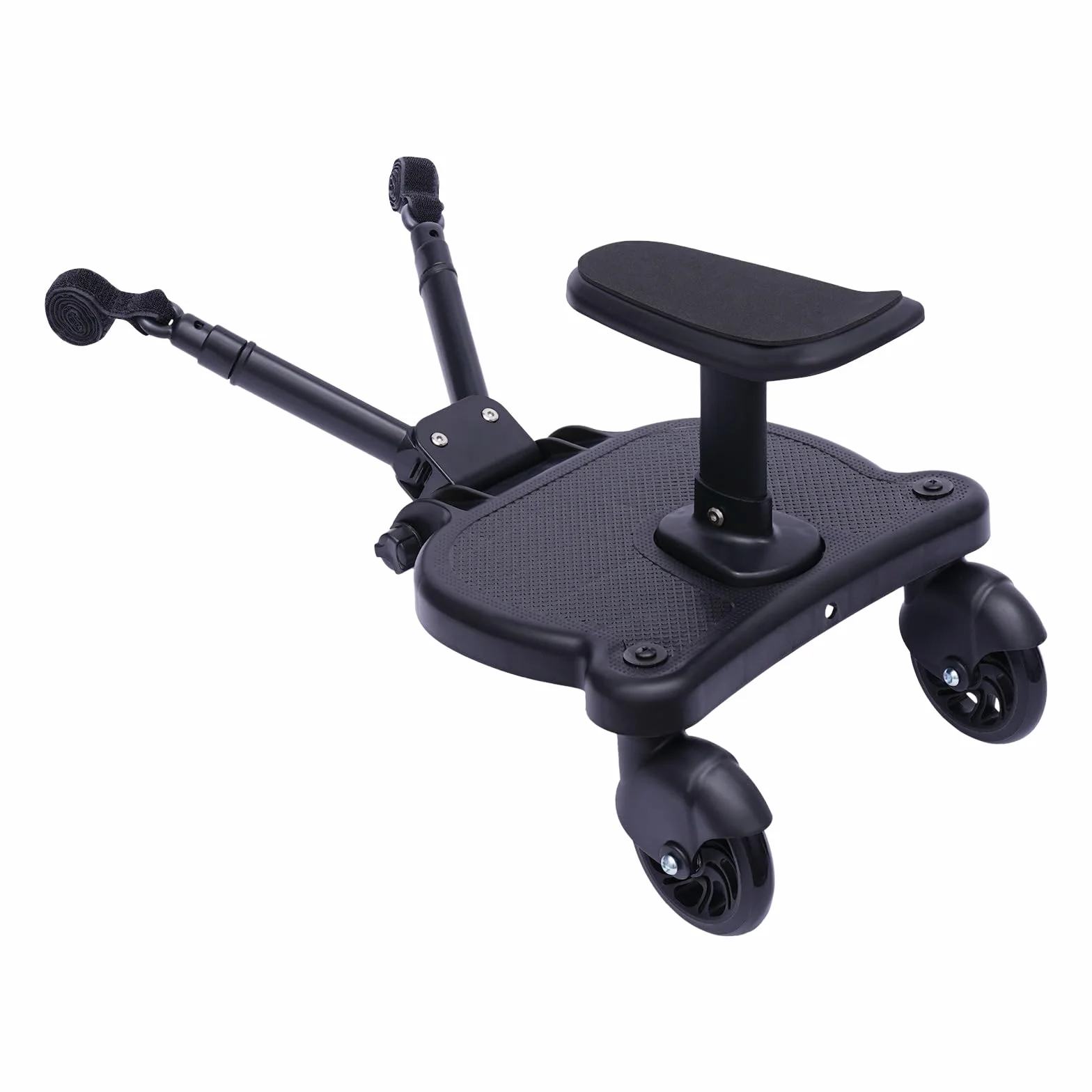 Passeggino adattatore per pedale, per pedale, colore nero, 3-7 anni, 25 kg, universale, adatto per passeggiate, giochi, shopping e molto altro ancora.