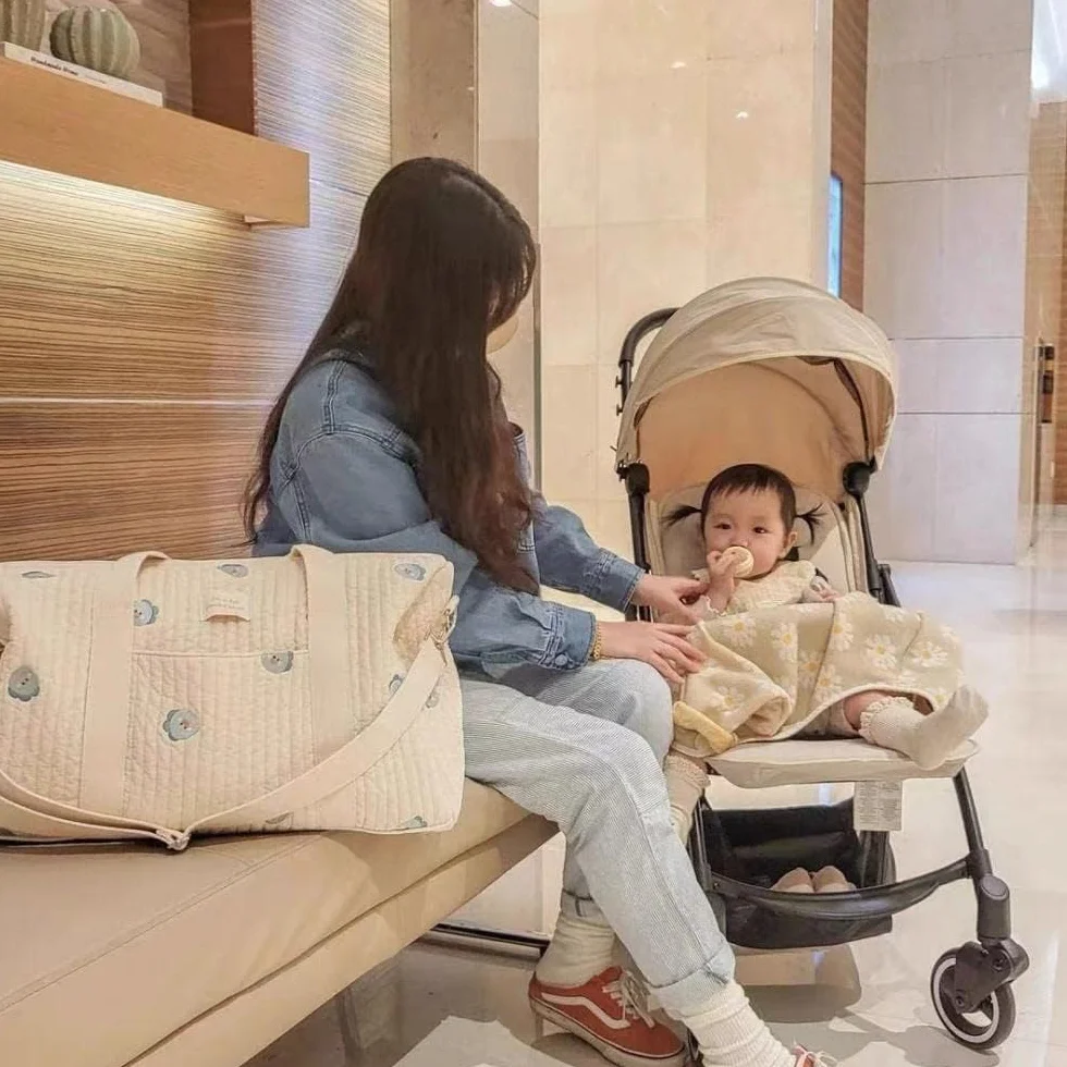 Borsa maternità per neonati Pannolino materno Mamma Borsa trapuntata maternità Packs Toilette Bagaglio Borsa Mamma Viaggio Tote