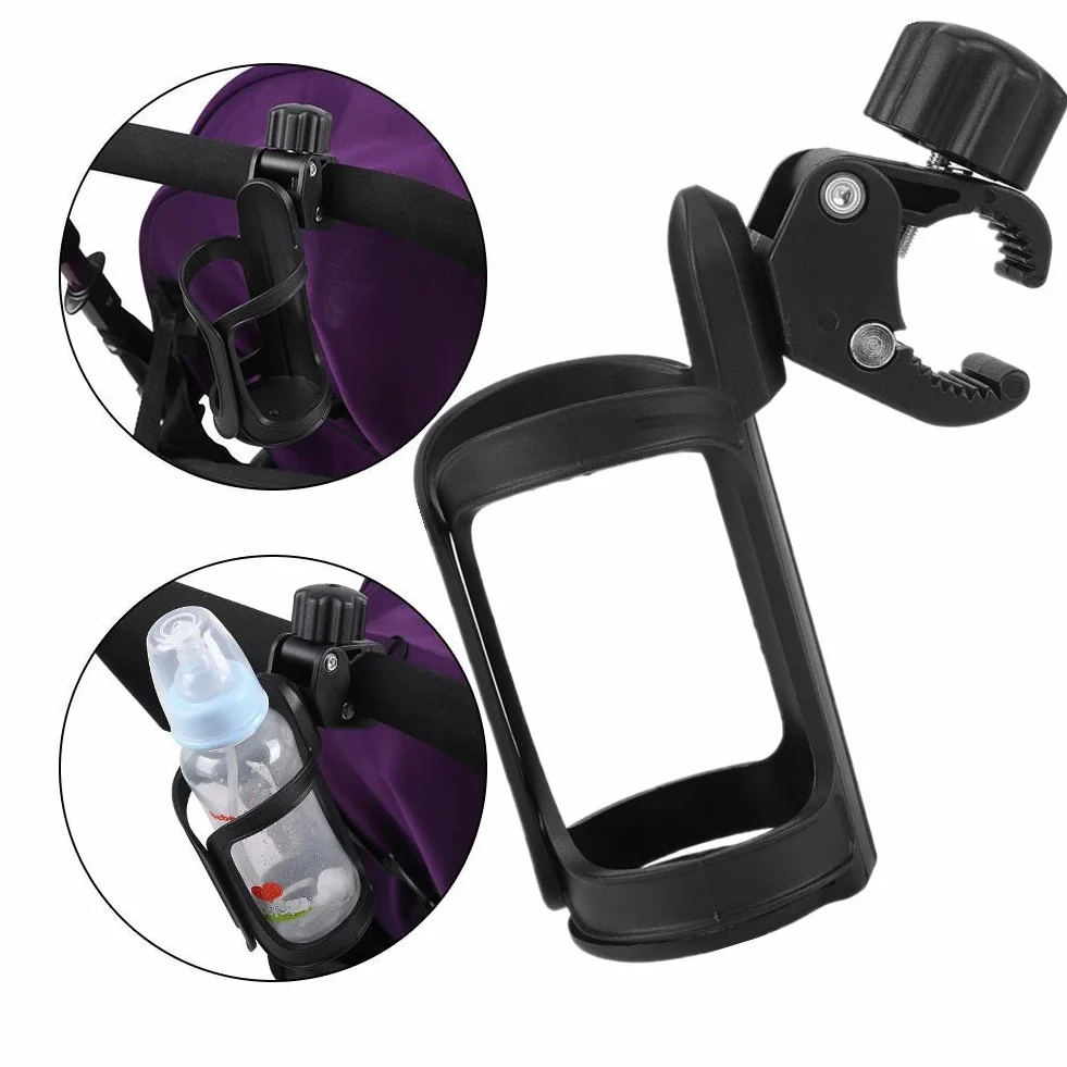 Portabevande per passeggino Universale Porta Bottiglie Portabottiglie Portabicchiere Acqua Cup Holder Bevande Bottiglia Acqua Bicicletta Rotante 360 Gradi