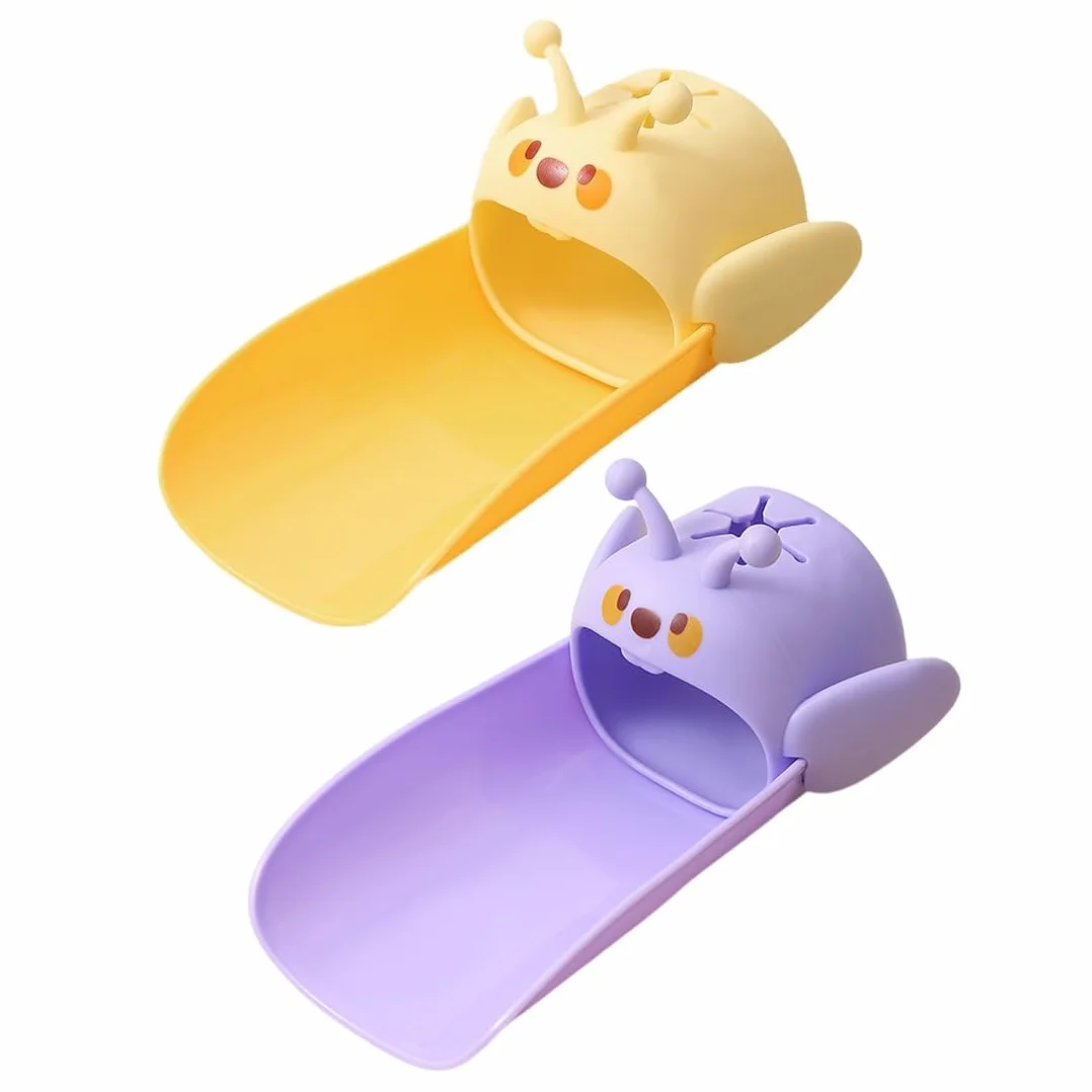 2 pezzi Extender rubinetto per bambini,BEPSYOM rubinetto extender, Prolunga per manico in silicone sicuro e divertente per il lavaggio delle mani dei bambini