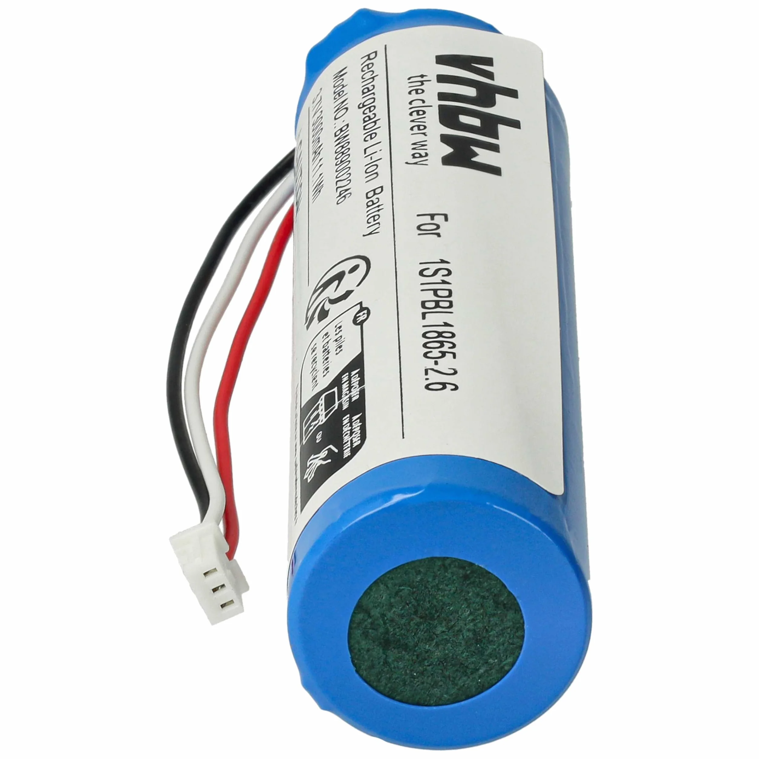 vhbw batteria sostituisce Philips 1S1PBL1865-2.6 per babyphone (3000mAh, 3,7V, Li-Ion)