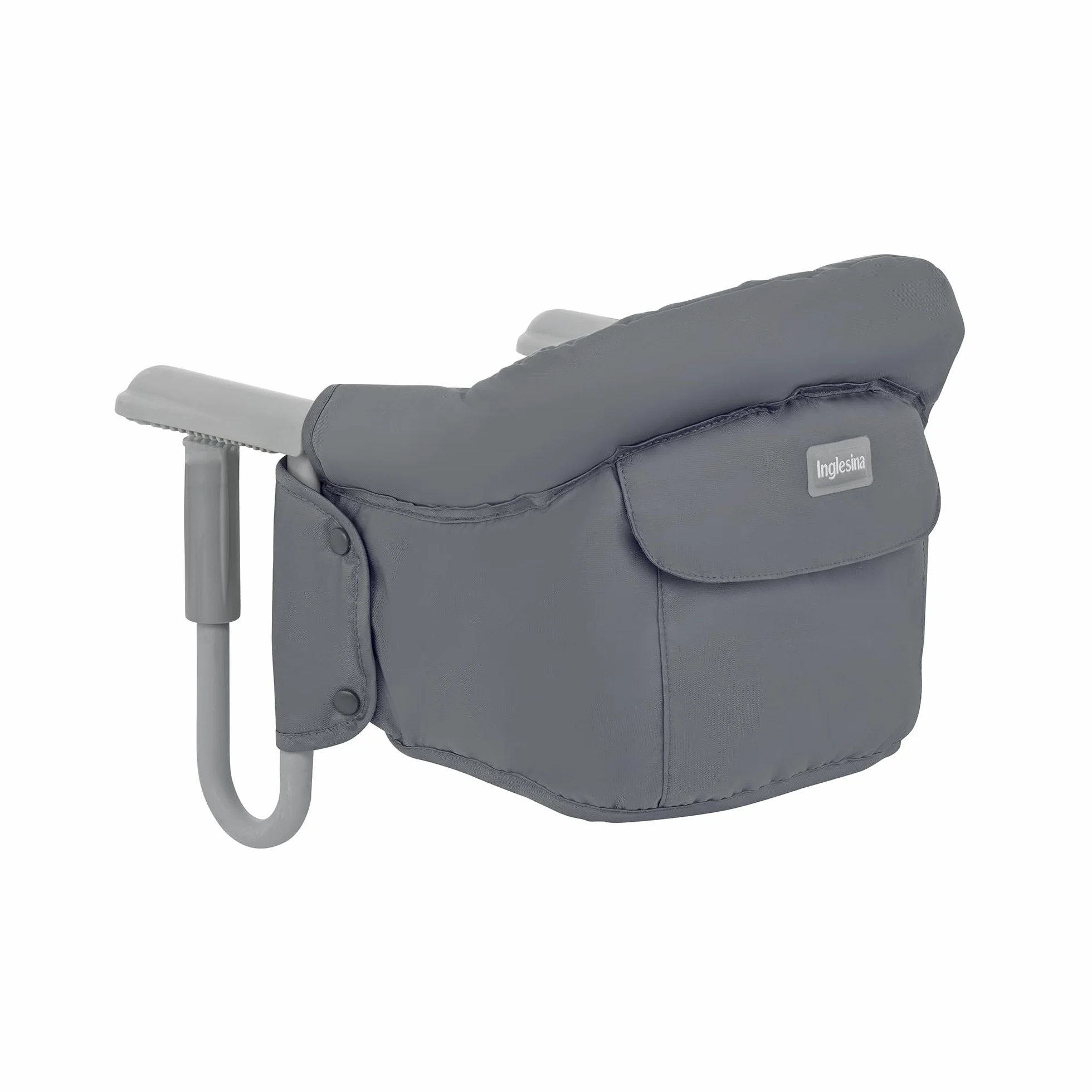 Inglesina Fast, Seggiolino da Tavolo Pieghevole, Grigio (Grey), Facile Trasportare, Lavabile, Installazione Sicura, Fino a 15 kg, 35 x 27 42 cm