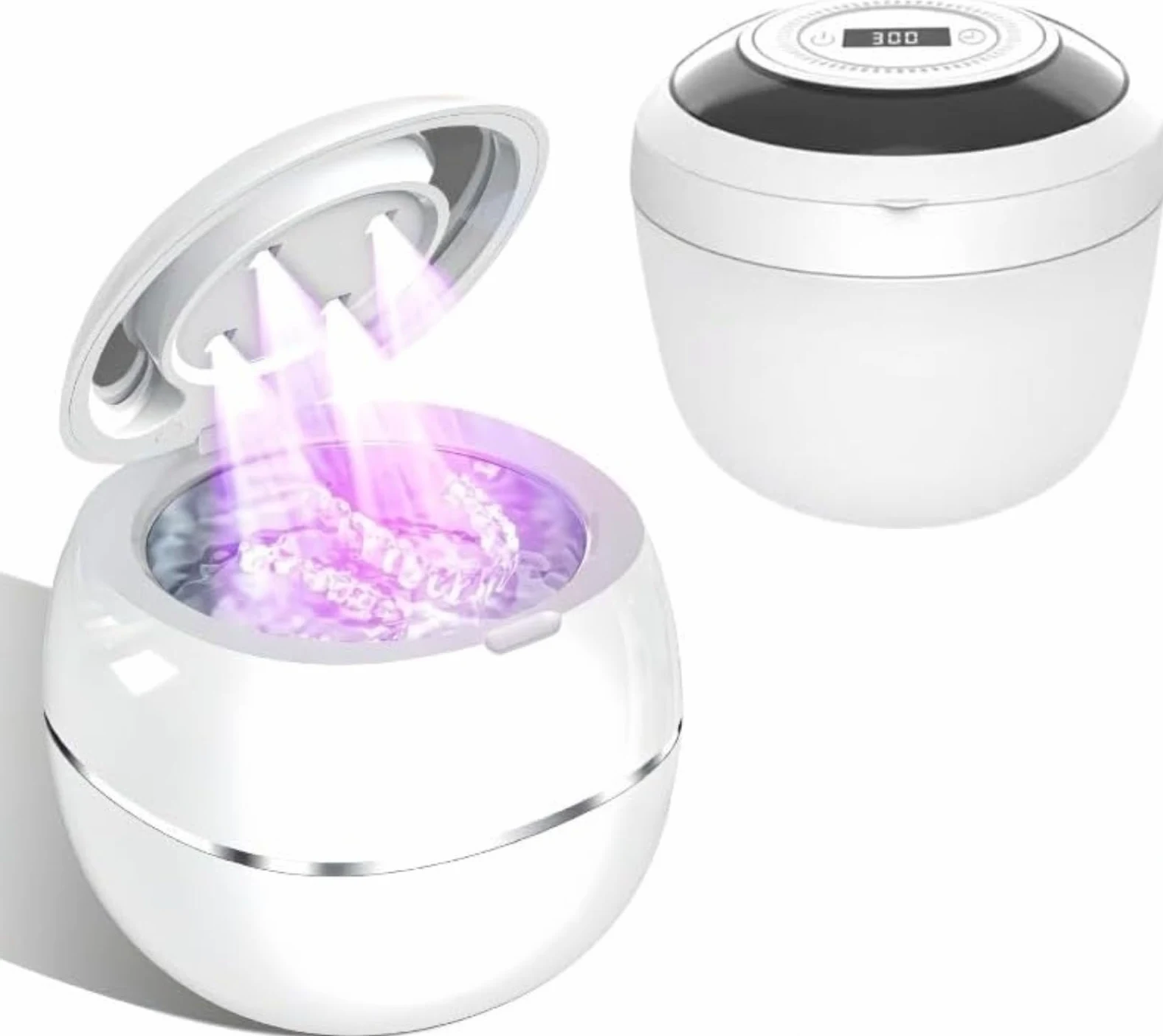 Sterilizzatore per protesi, sterilizzatore UV, tasso di sterilizzazione del 99%, display digitale, compatto, per la cura della protesi