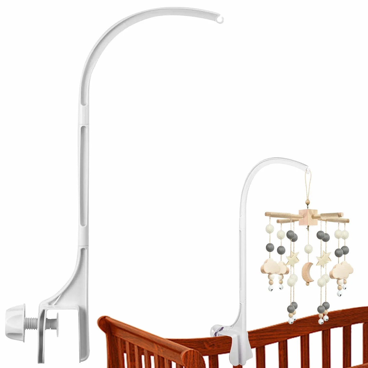 Baby Mobile Holder Supporto Giostrina Supporto Mobile per Bambini a Braccio Supporto Regolabili per Giostrina per Appendere il Giocattolo del Lettino(Carillon e Giocattoli Non Inclusi)
