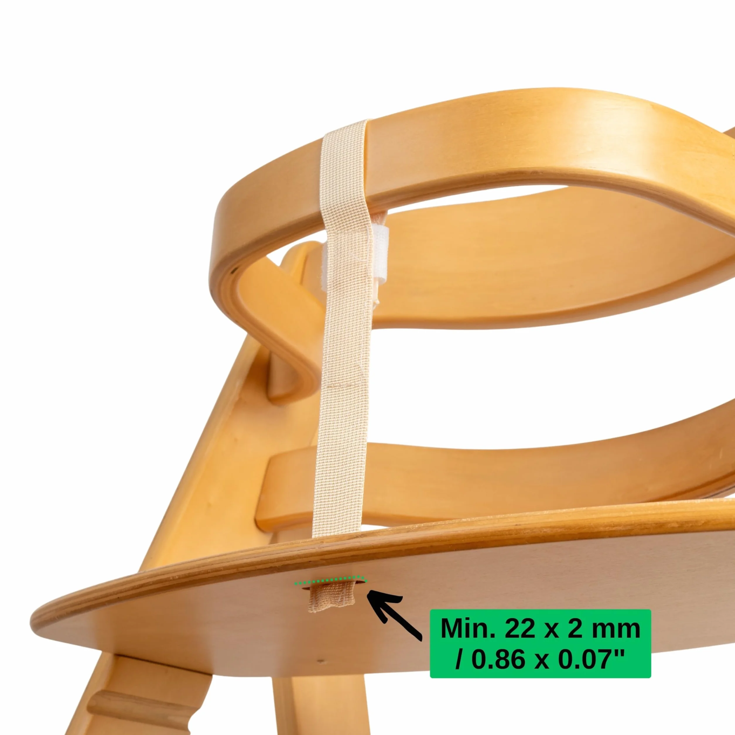 Set cintura inguinale con protezione cintura per seggiolone, confezione da 3, in beige, due cinture compatibili con Hauck Alpha Beta, Stokke Tripp Trapp, roba, Kinderkraft, ecc.