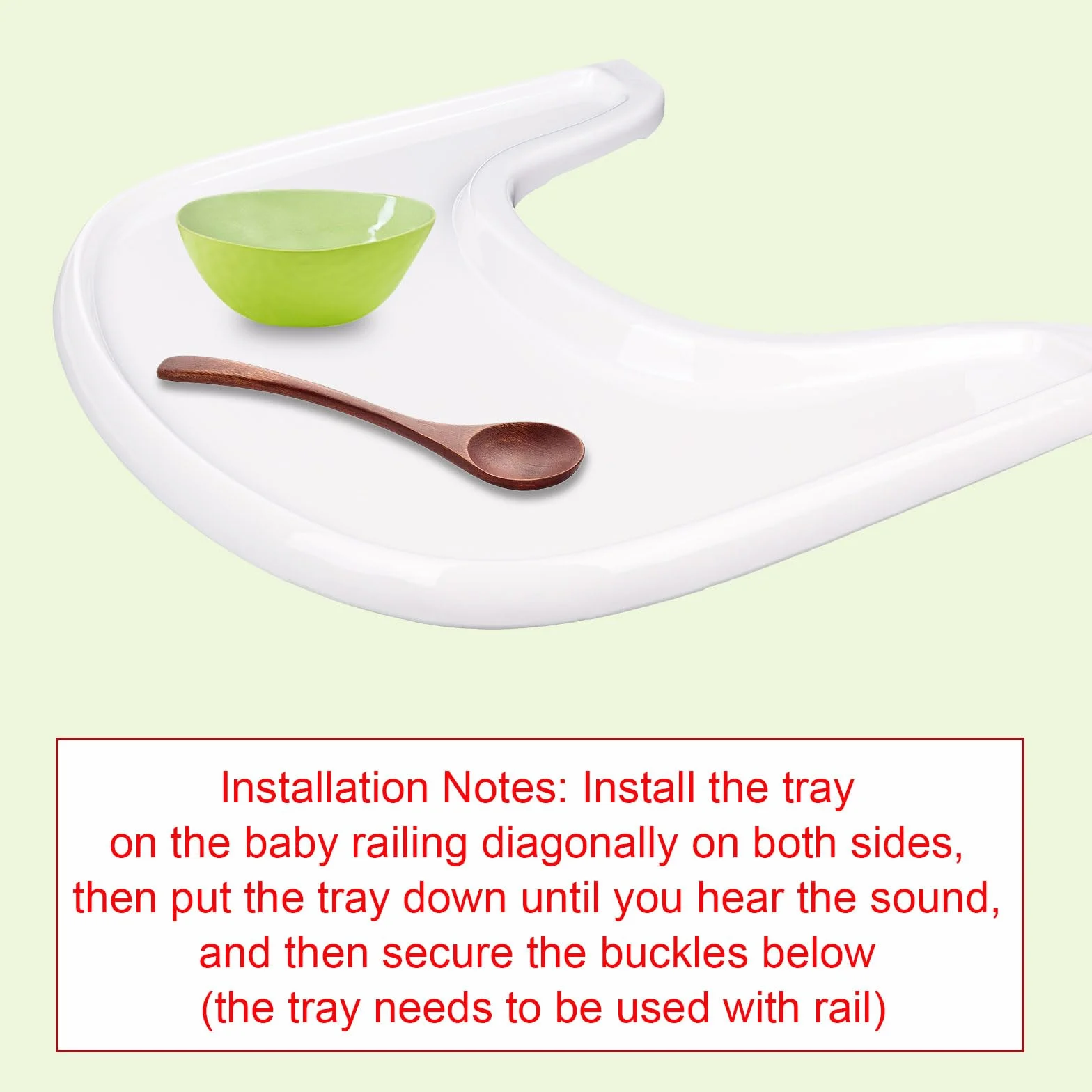 Vassoio Compatibile con Sedia Stokke Tripp Trapp, Vassoio per Tripp Trapp Accessori per Seggiolone per bambini 6-36 Mesi (Bianco)