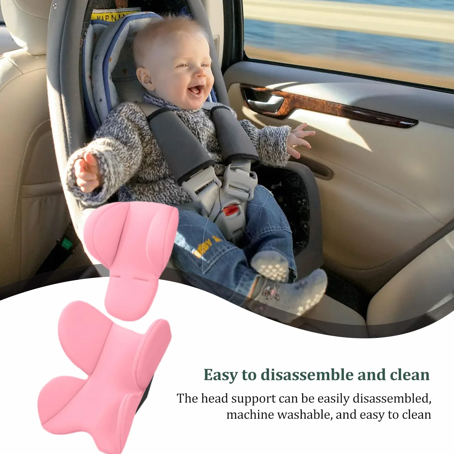 Riduttore Sedile Passeggino, Cuscino Per Passeggino, Ovetto Seggiolino Auto, Morbido Cuscino Per Carrozzina Neonato, CuscinoDi Supporto Per Testa E Corpo, CuscinoPer Inserto Per Seggiolino Per Bambini