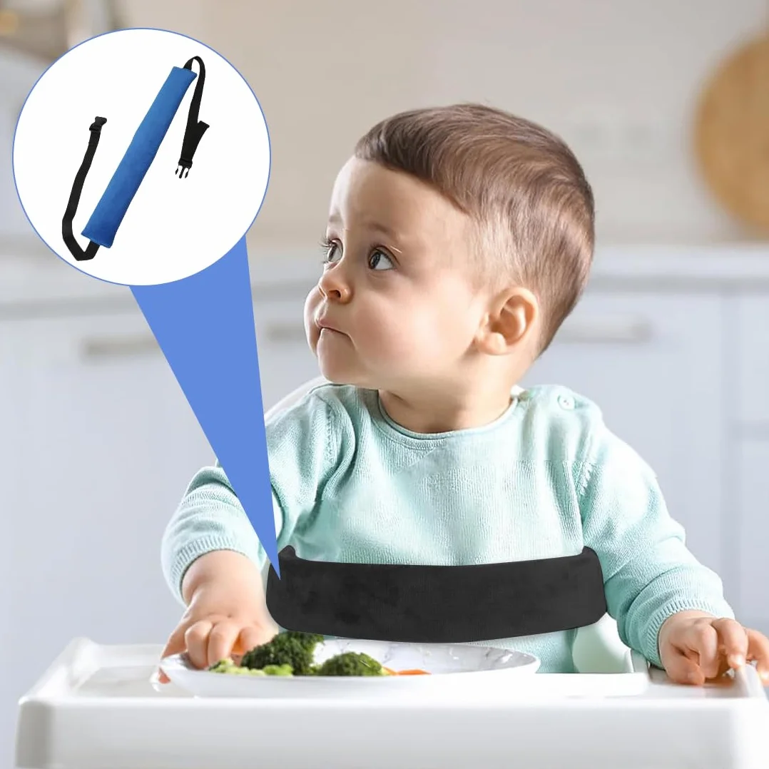 GXGM 1 Pezzi Cinture Seggiolone Pappa Universale, Cinturino Sicurezza Bambini, Cinghia Passeggino,Adatto Per Sdraietta Neonati, Sedie E Carrelli Per Stokke Tripp Trapp(blu.B)