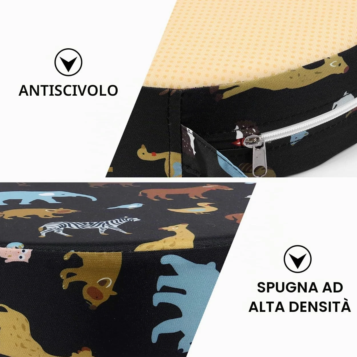 Toddmomy Alzasedia Bambini Rotondo Cuscino Rialzato Per Sedia Da Pranzo Con Imbottitura in Spugna Alta Densità Antiscivolo Facile Da Pulire Per Seggioloni Bambini 12.6X12.6X3.1 Pollici