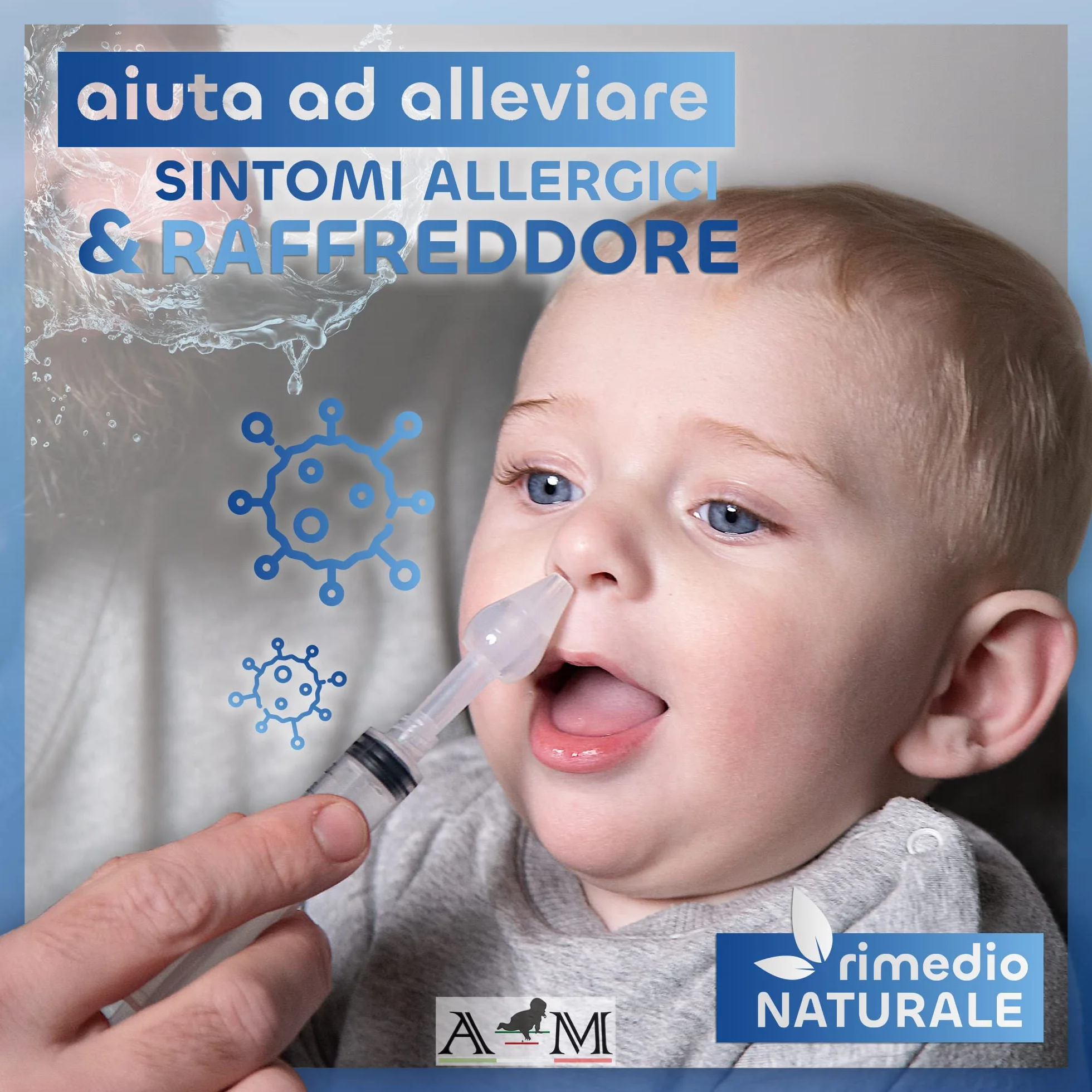 A&M Italia 8 Olive Nasali per Lavaggi Neonato - Made in Italy – Ugelli per Lavaggio Nasale Bambini