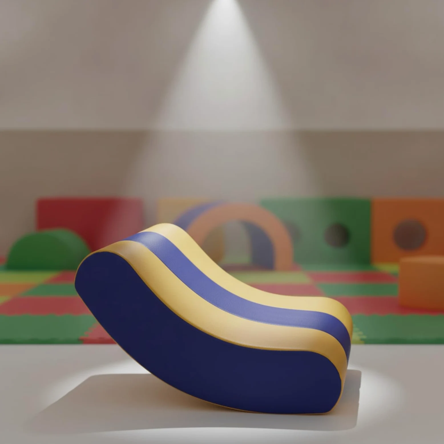 kowaku Barca a Dondolo Sicuro Dondolo Morbido con Base Curva Stabile Giocattolo per Bambini, Neonati, Asilo Nido