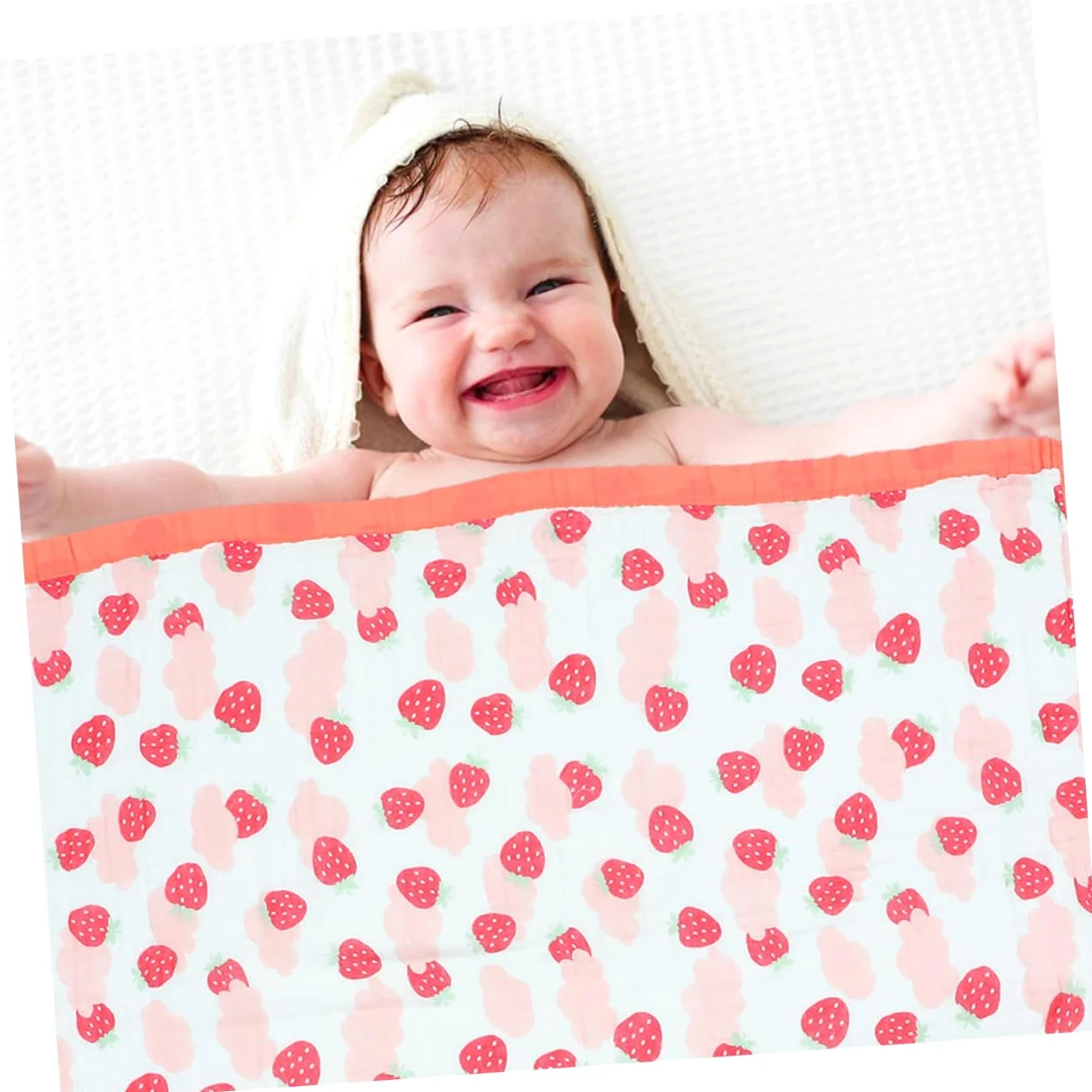 Coperta da Bagno per Neonati in Cotone, Morbida e Assorbente, Stampe Cartone, 100% Versatile per Bagnetto e Fascia