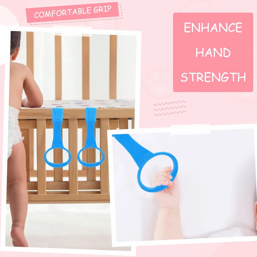 4 Maniglie per Recinto Bambini, maniglie rimovibili per lettino da campeggio e maniglie per culla neonato. Aiuto per alzarsi e imparare a camminare per bambini, adatto a box, lettino e passeggino