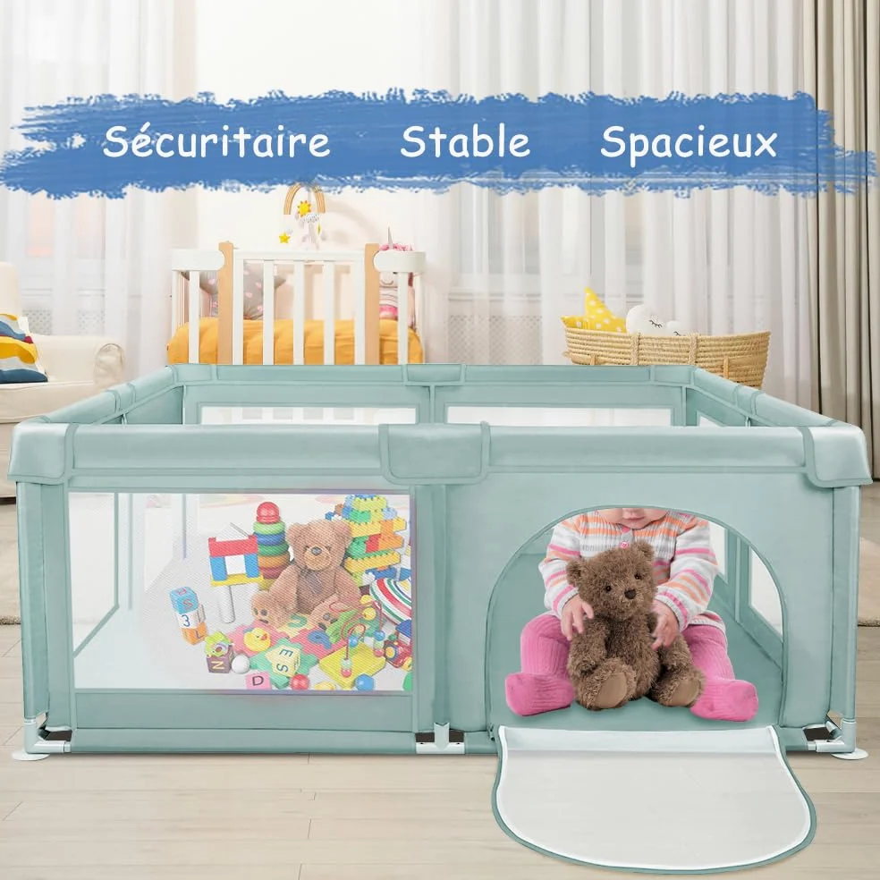 Box robusto per bambini, con 50 palline, box e stalle con rete traspirante