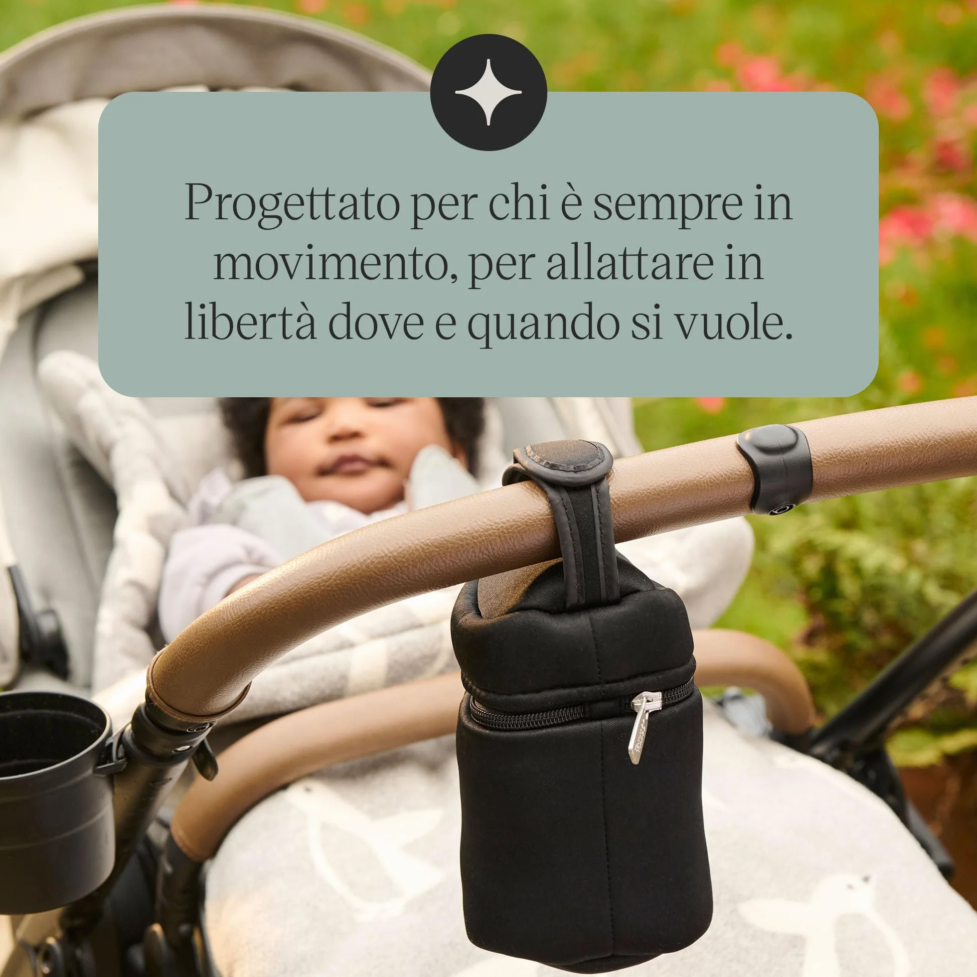 Tommee Tippee Portabiberon termici per biberon Natural Start, confezione da 2, portatili e leggeri, mantengono l’acqua calda o fredda, con cinghia regolabile