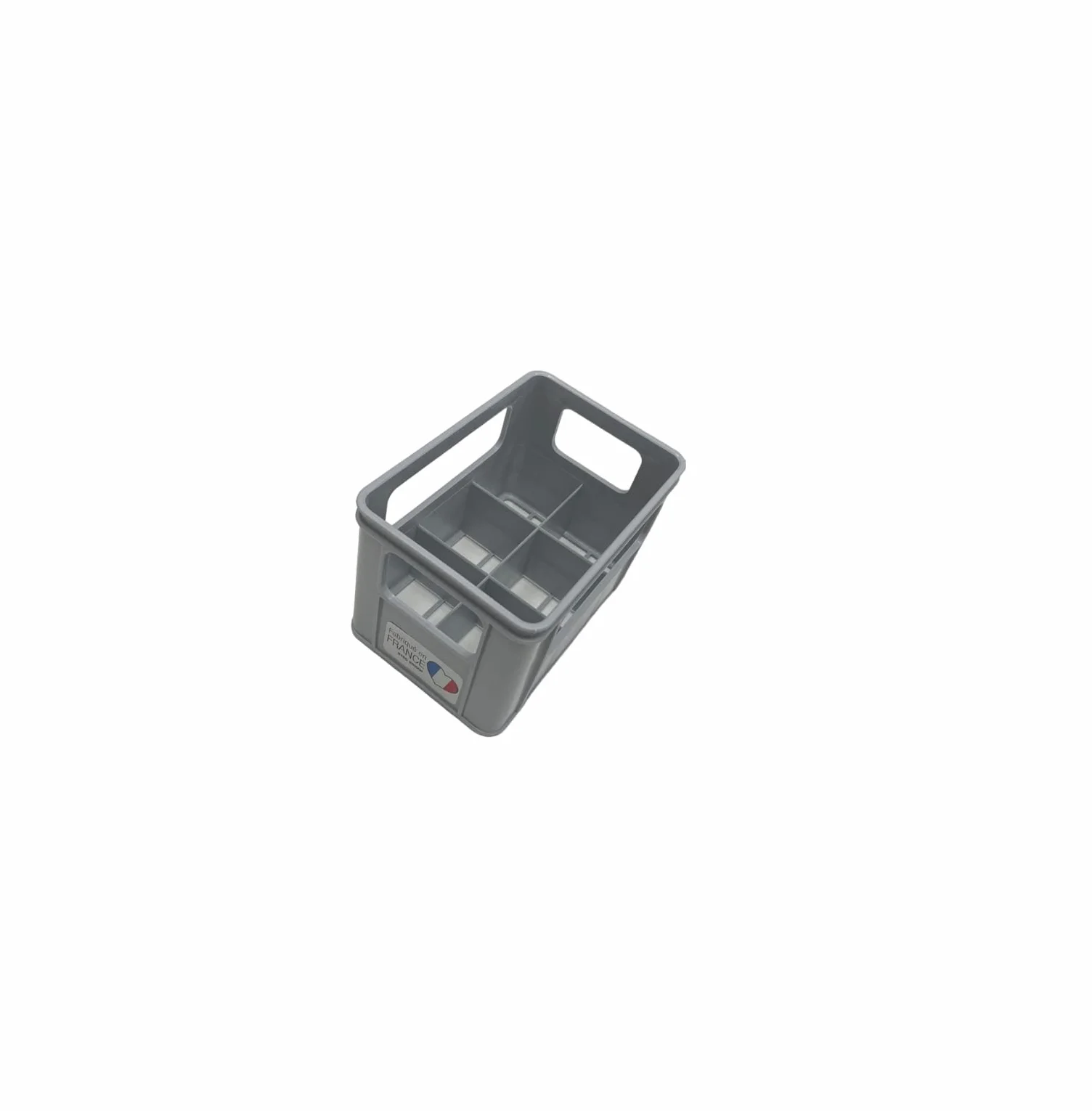 THERMOBABY Contenitore per 6 biberon, grigio carina, fino a 5,6 cm di diametro per biberon, prodotto in Francia