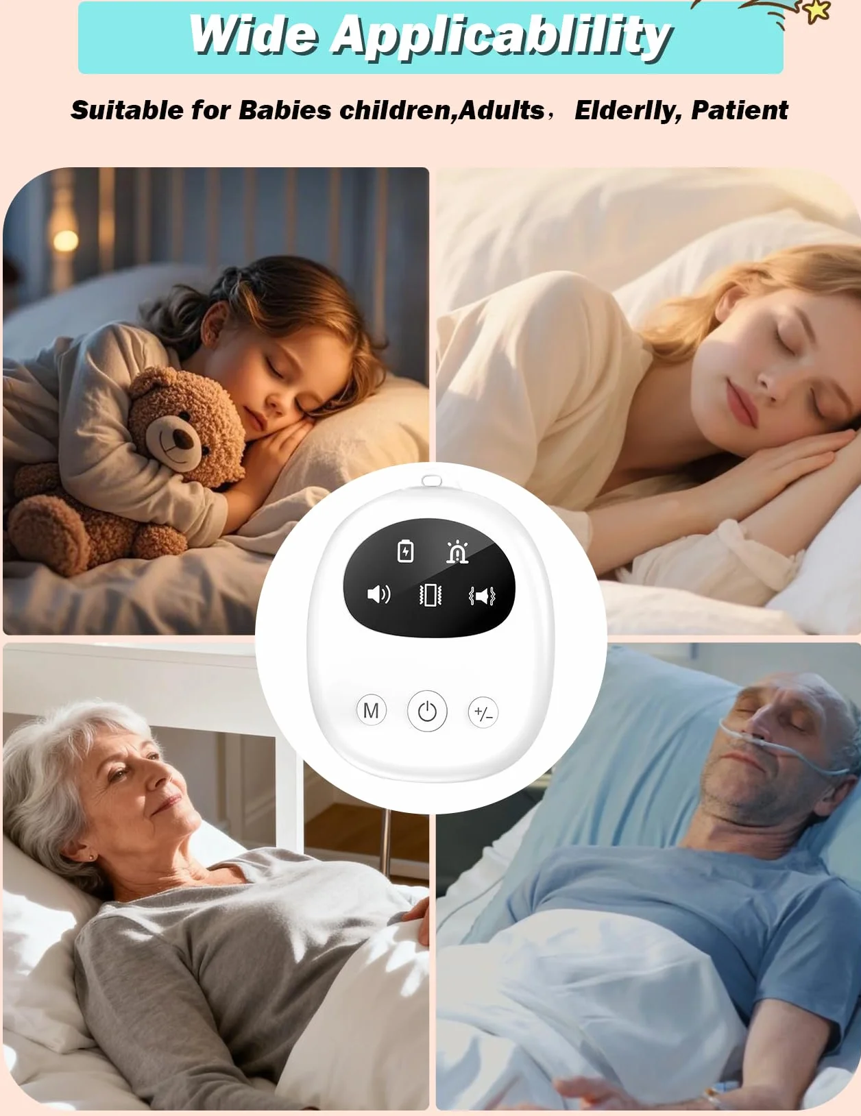 Allarme senza fili per bambini e ragazze, ricaricabile, USB-C con 3 modalità di allenamento notturno e superamento