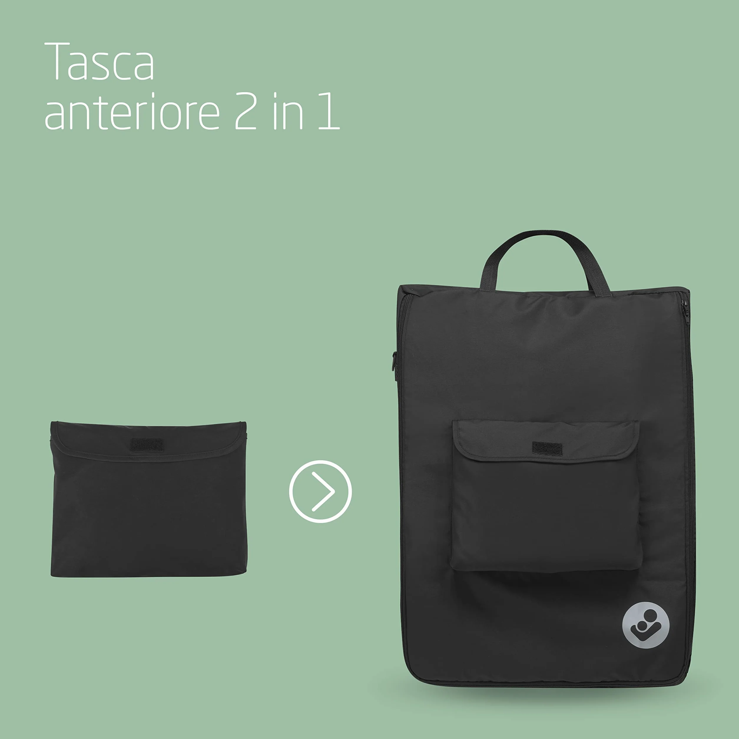 Maxi-Cosi Ultra-Compact Borsa da viaggio per passeggino, 67 x 45 x 28cm, compatibile con i passeggini Maxi-Cosi Lara2 e Jaya, colore Nero