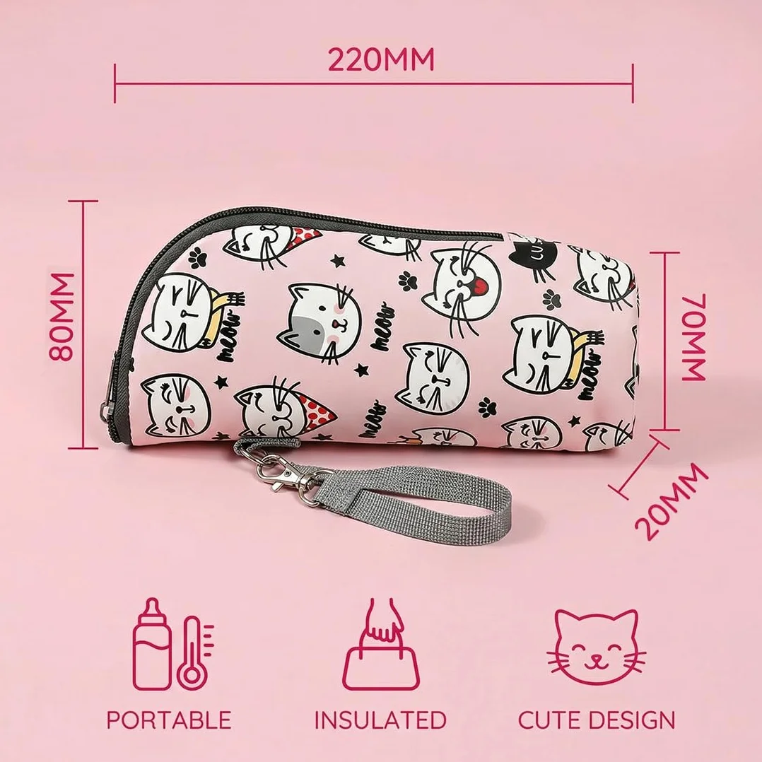1 Pezzo Porta Biberon Termico Borsa Termica per Biberon - Porta Biberon Portatile con Strato Isolante - Per Scorta Latte, Acqua e Viaggi