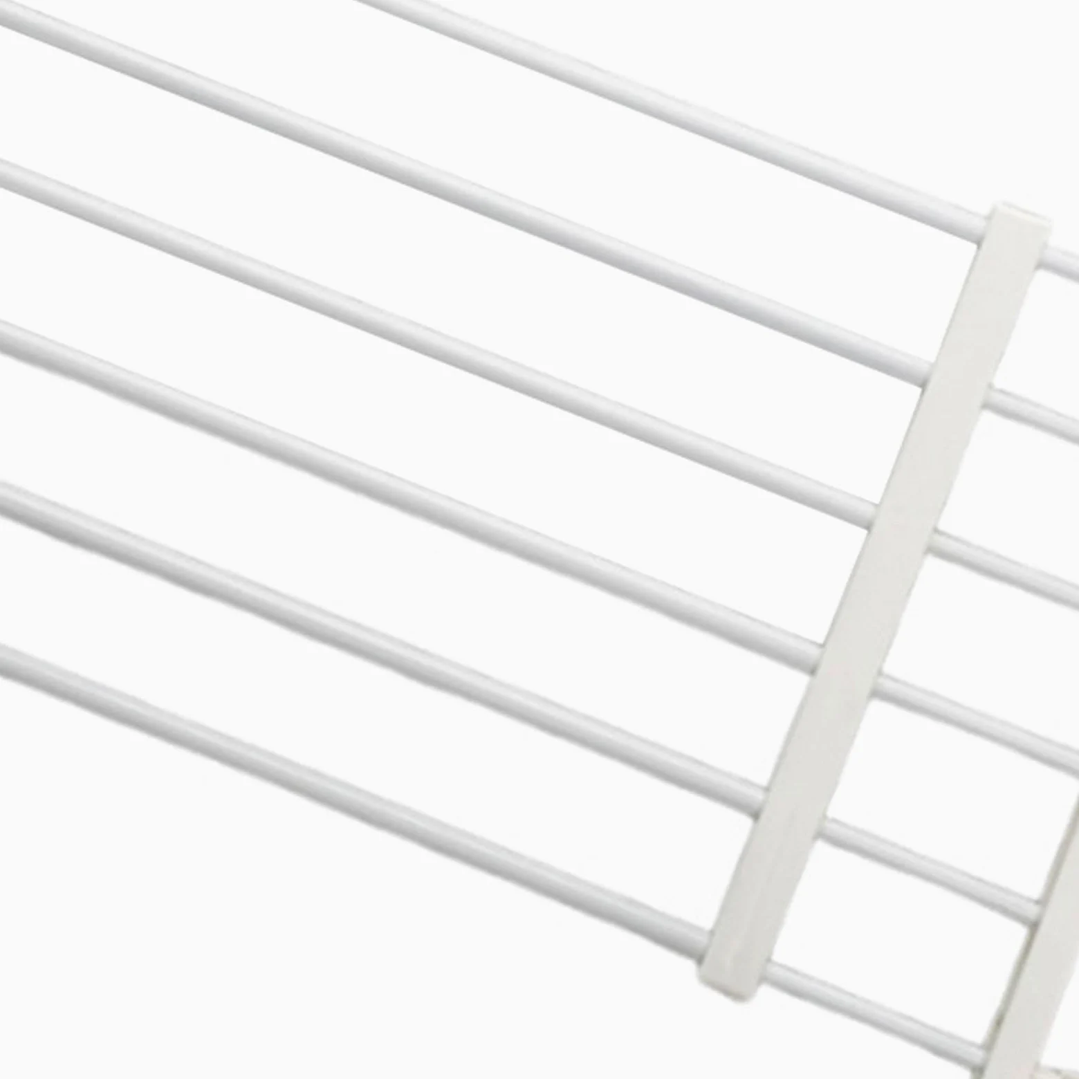 Fenteer Cancello Basso per Animali Domestici, recinto per Cuccioli, barriera di Protezione, Porta a zanzariera, cancelletto Corto per Cani, cancelletto, White Height 36cm S