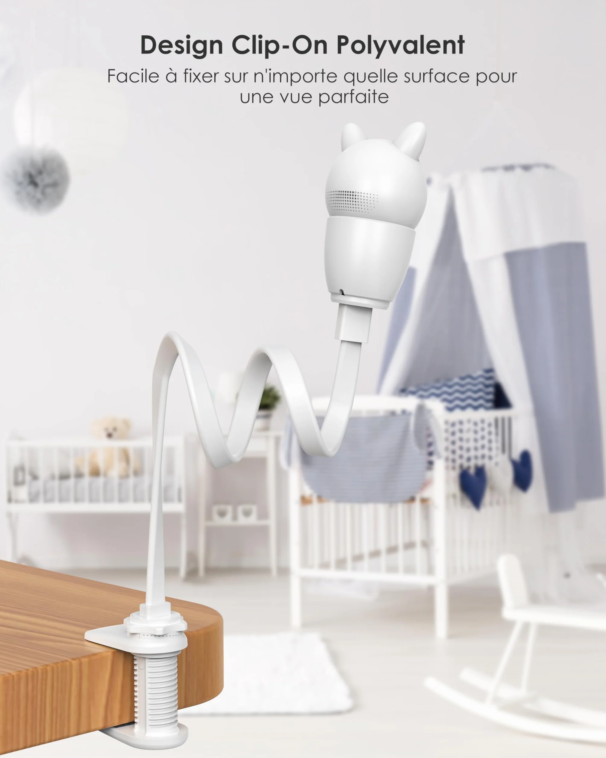 CZEview Derebir - Supporto per fotocamera per neonati, compatibile con la maggior parte dei video baby phone