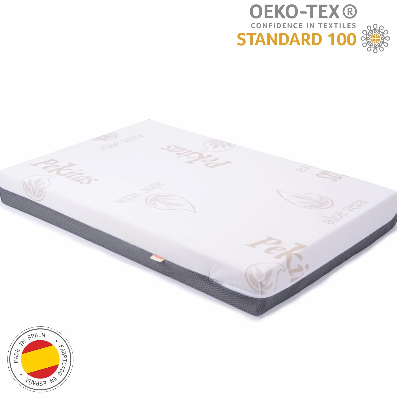 PEKITAS Materasso minicla 48 x 78 cm spessore 8 cm ibrido reversibile double face fodera rimovibile lavabile durezza stabile traspirante anti-annegamento culla per il bambino