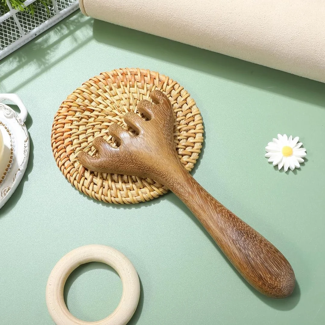 2 Pezzi Pettine per Massaggio del Cuoio Capelluto in Legno,Strumento di Massaggio Linfatico Manuale Raschiato,Pettini in Legno di Sandalo Naturale, per Spa e Relax Terapia