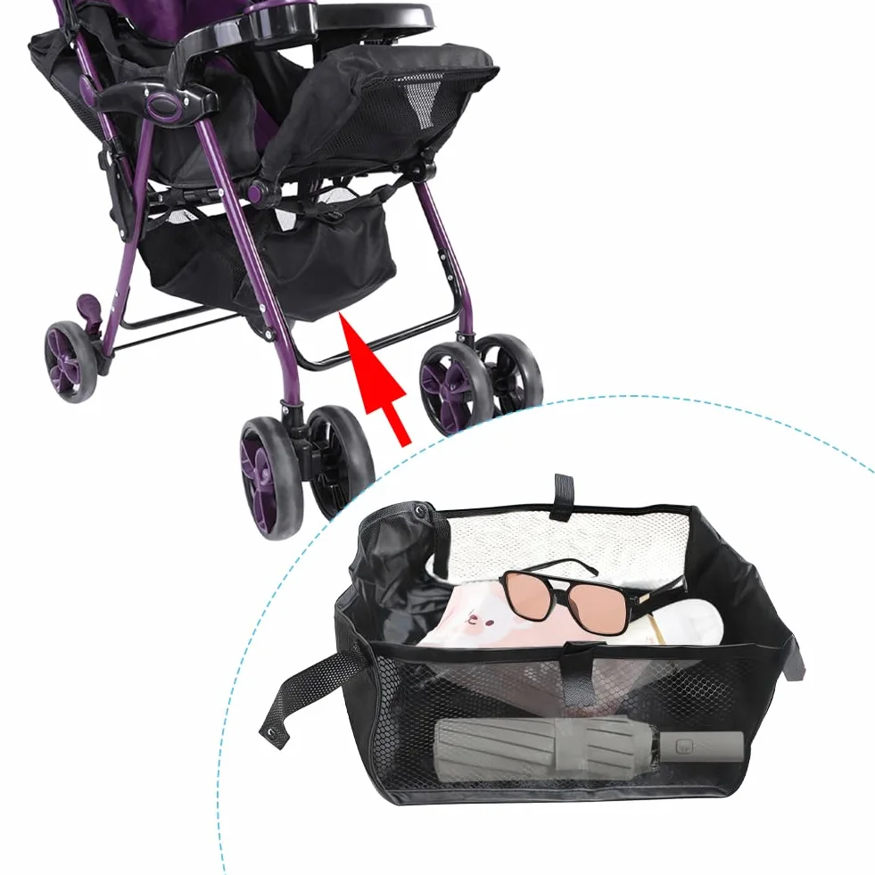 Joyzan Cestino per Passeggino, Borsa Portaoggetti Universale Riporre I Prodotti del Bambino Resistente alla Polvere Organizer Fondo da Appendere al Passeggini Borse Carrozzina Pannolini Posizioname