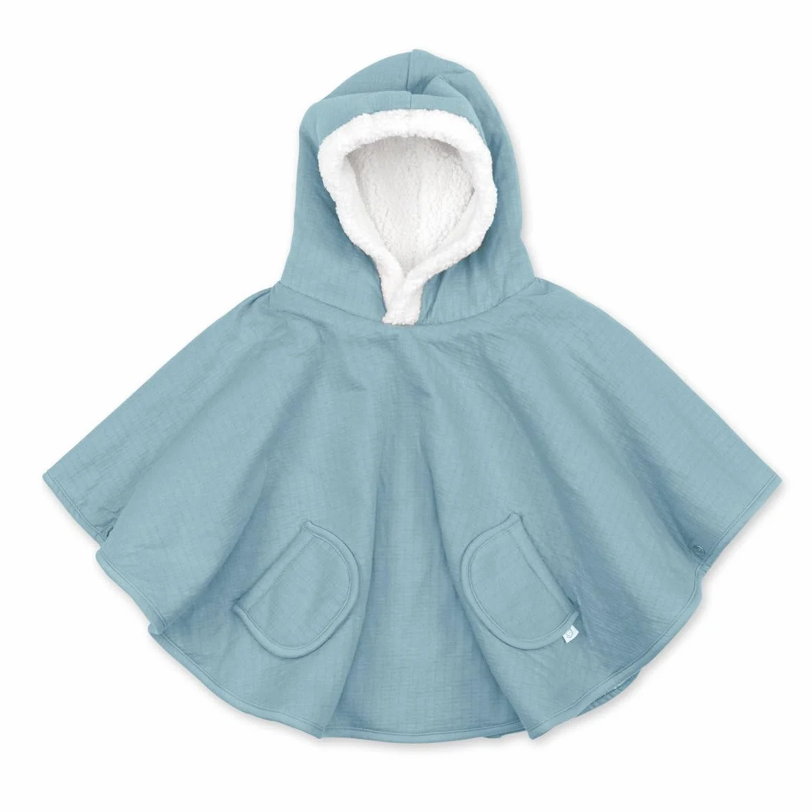 Bemini – Poncho in pile per bambini | Poncho | Bambino | Parka per bambini | Poncho da viaggio Teddy | 9 – 36 mesi |