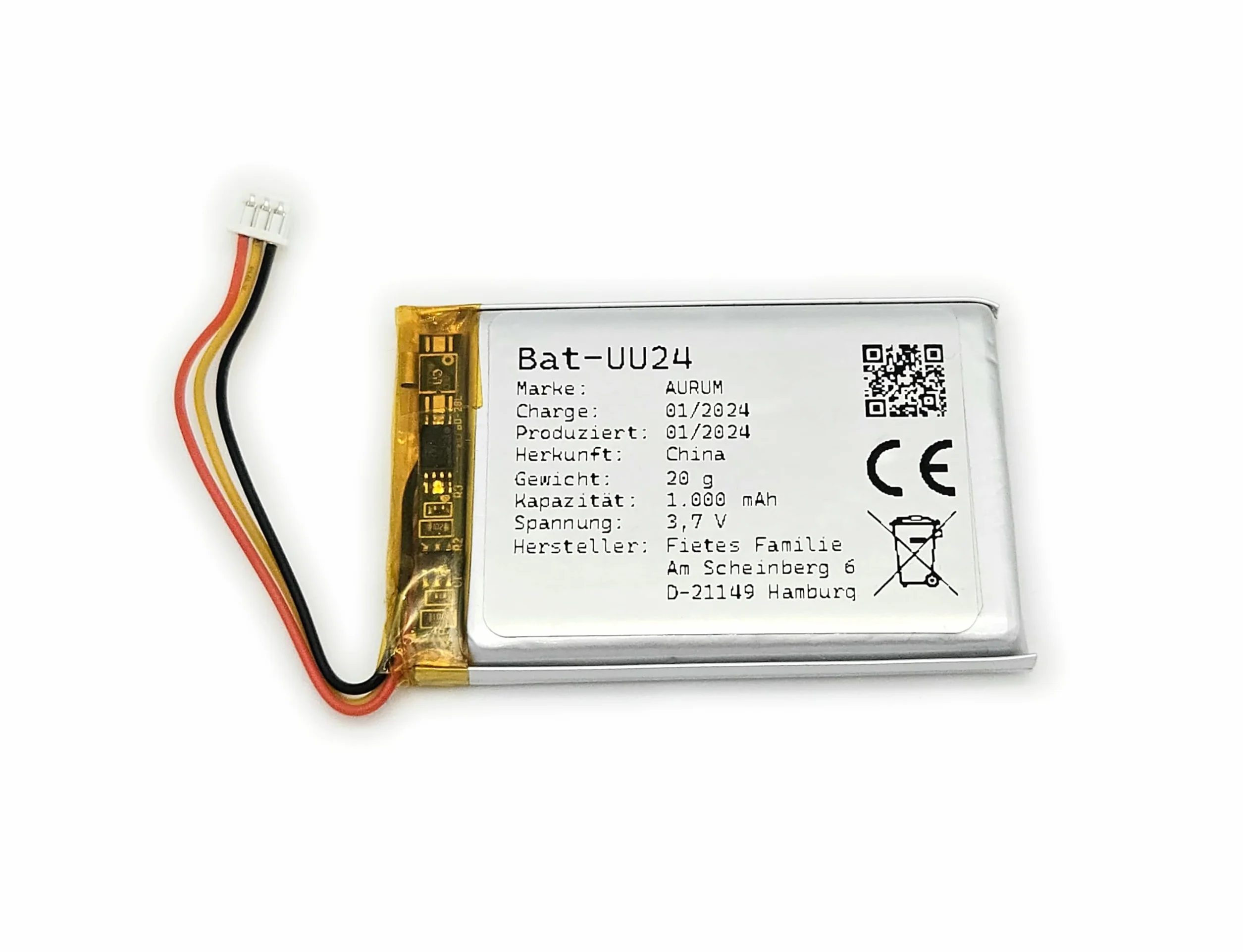 Batteria per baby monitor GHB UU24, HelloBaby HB24, HB32, SM24, UU Infant Babyfon