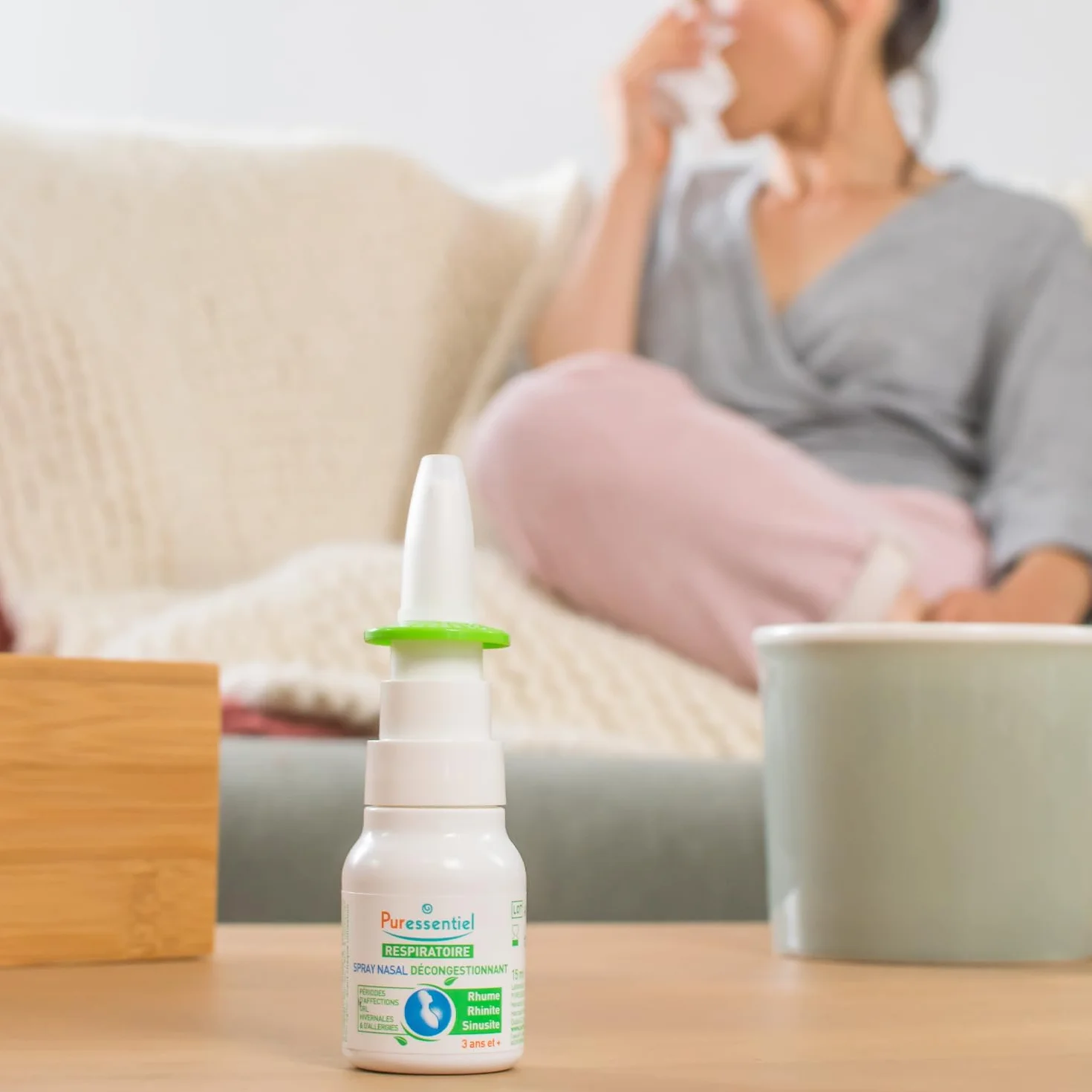 Puressentiel – Respirazione – Spray Nasale Decongestionante – Dispositivo medico – Decongestiona sin dai primi minuti - Raffreddore, rinite, sinusite – Formula 100% origine naturale - 15 ml