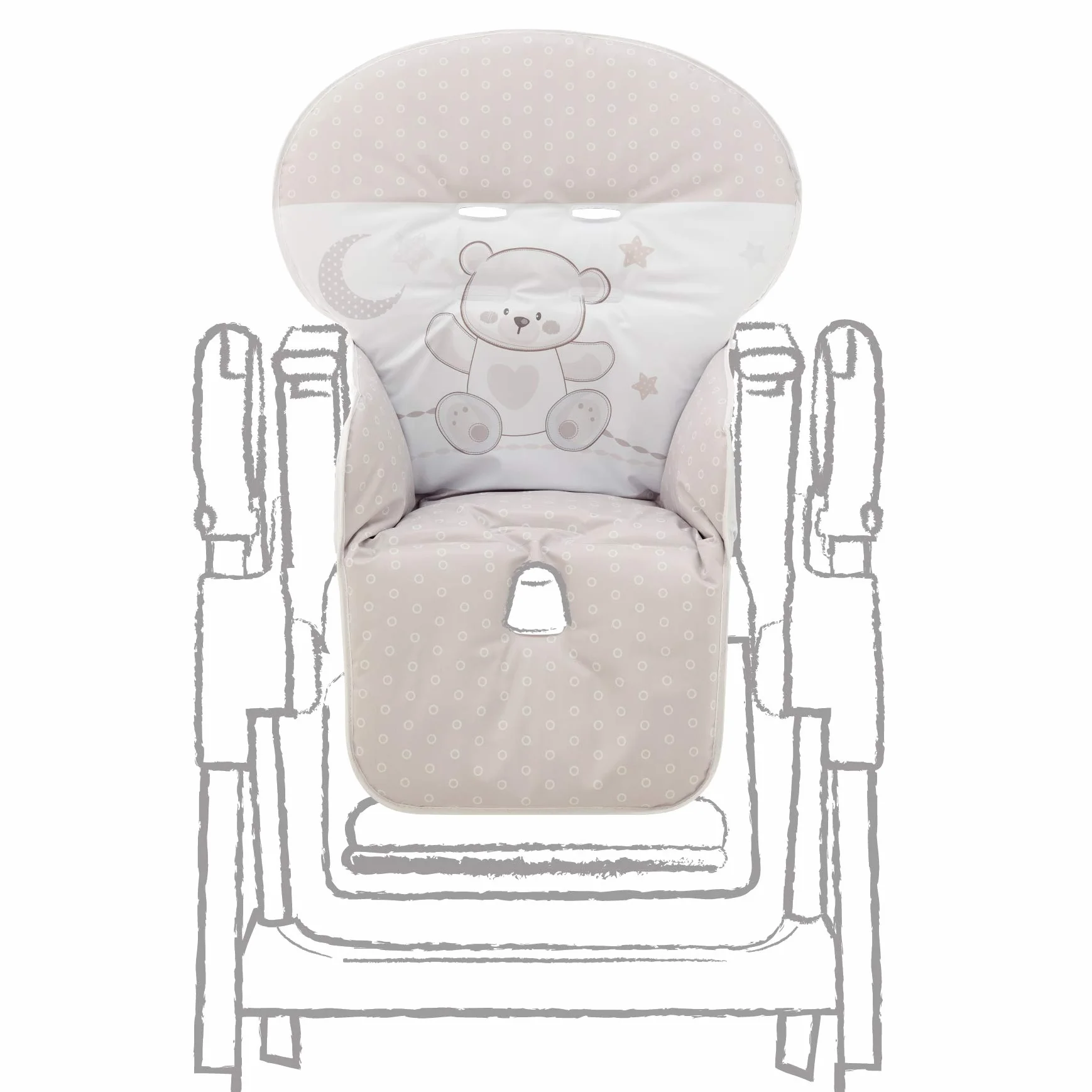 ITALBABY 050.6150-08 Copriseggiolone PVC Jolie Choco