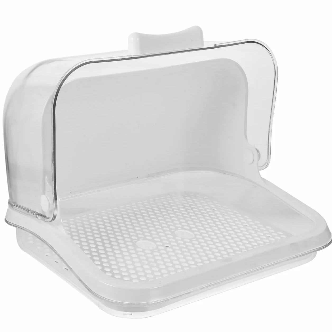DOITOOL - Portabottiglie per biberon, con coperchio anti-polvere, 1 contenitore per biberon, organizer per stoviglie, colore: Bianco