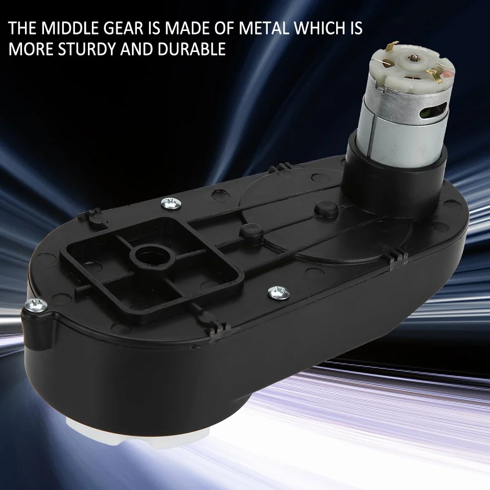 Riduttore per auto per bambini, riduttore per bambini, riduttore per motore elettrico 6V/12V 12000-20000 giri/min per auto giocattolo per bambini(12V 16000RPM)