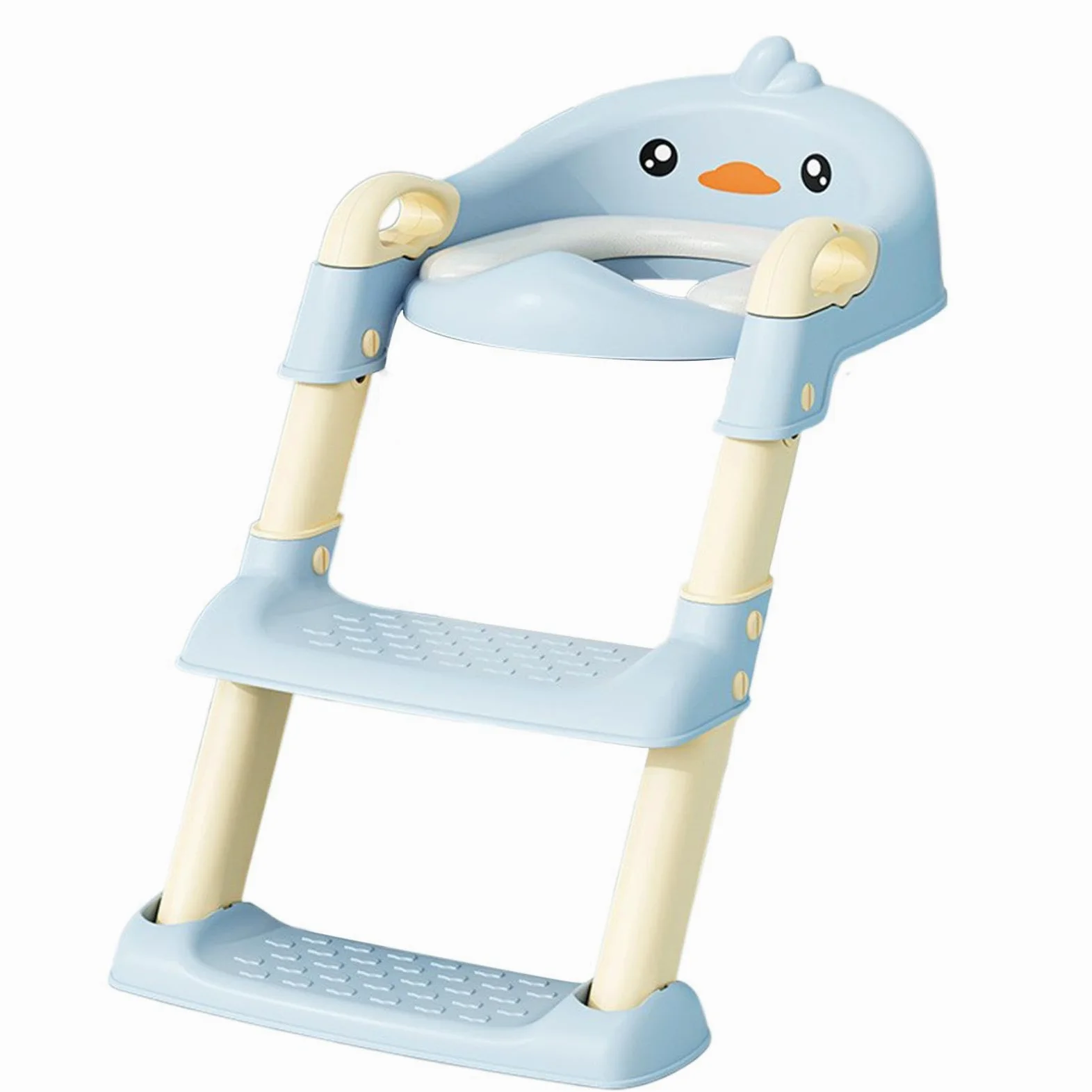 Scaletta WC per Bambini Scaletta per WC Ergonomica con Simpatici Cartoni | Pieghevole Scaletta Con Seggiolino Addestramento Vasino, Simpatico Design Cartone Animato, Bagno Bambini