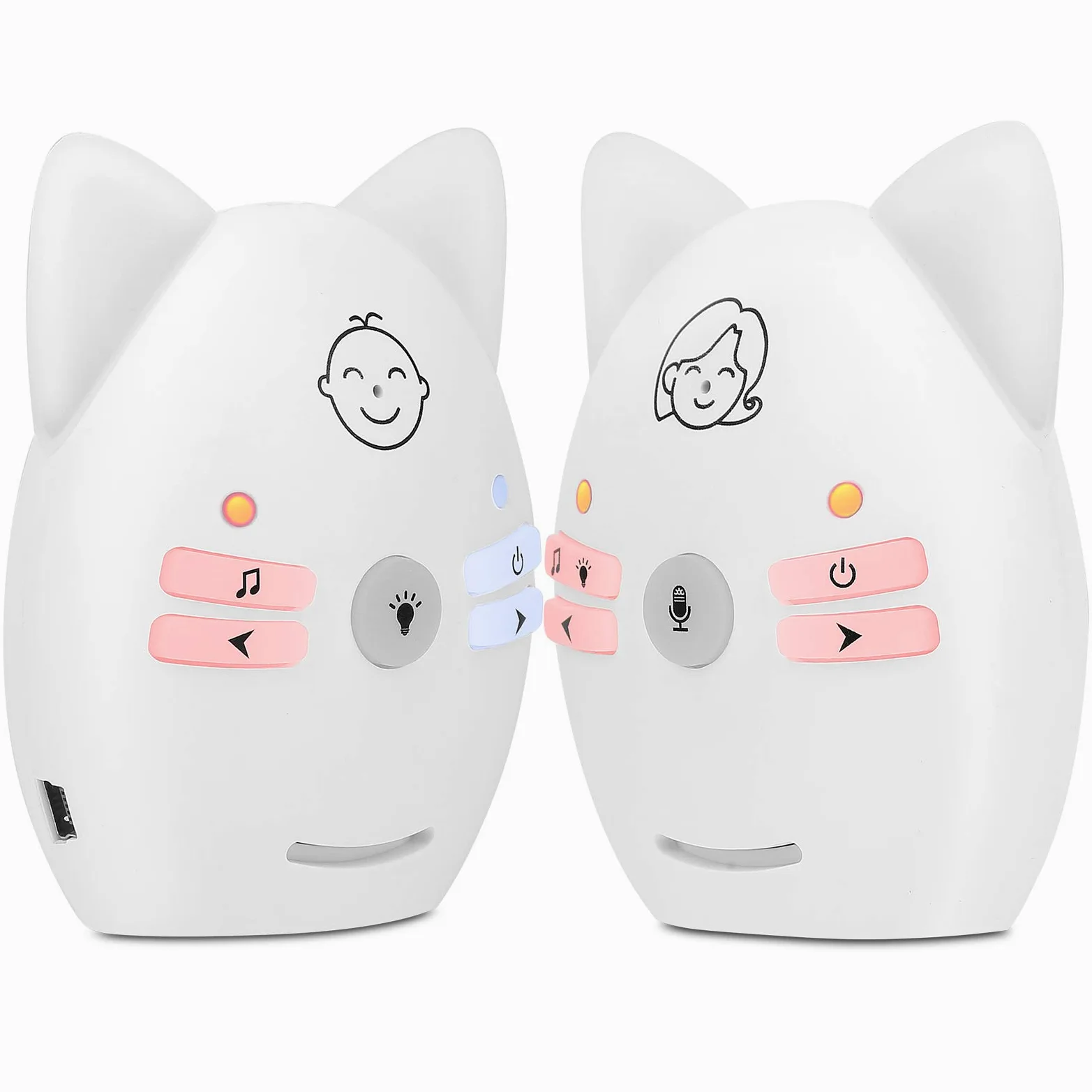 Baby Monitor, monitor telecamera di sicurezza con luce notturna, digitale per piccolo animale domestico (monitor di lingua)