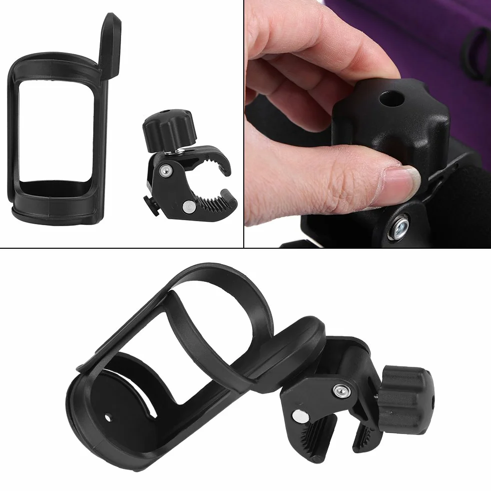 Portabevande per passeggino Universale Porta Bottiglie Portabottiglie Portabicchiere Acqua Cup Holder Bevande Bottiglia Acqua Bicicletta Rotante 360 Gradi