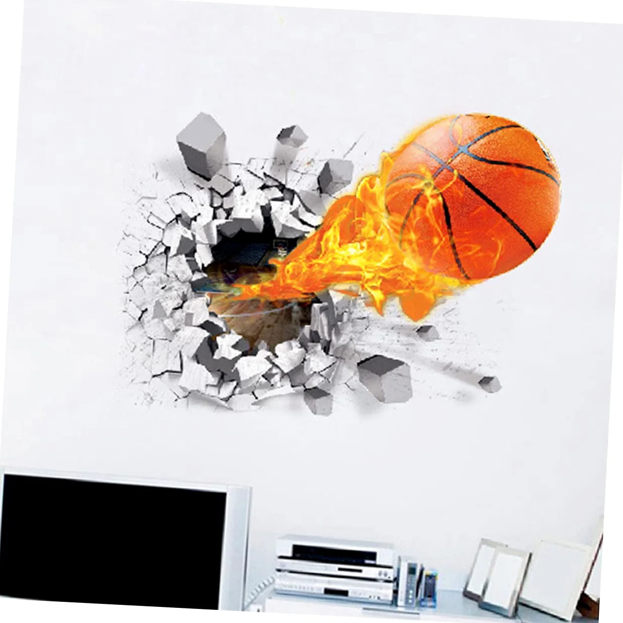 POPETPOP 4pezzi Adesivi Murali Decorativi Motivo Pallone Impermeabili e Facili Da Applicare Decorazioni Per Casa e Cameretta Dei