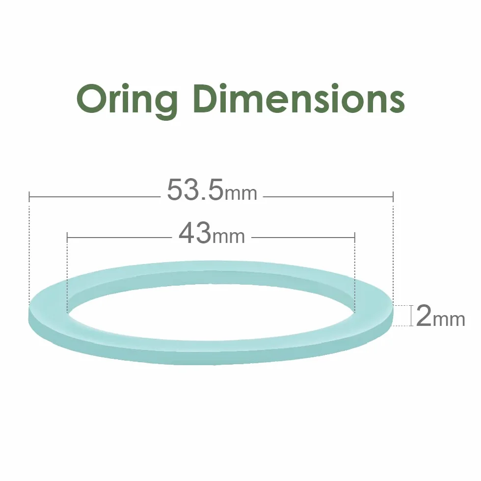 Maymom O-Ring di Tenuta per Biberon, Set da 6 Pezzi