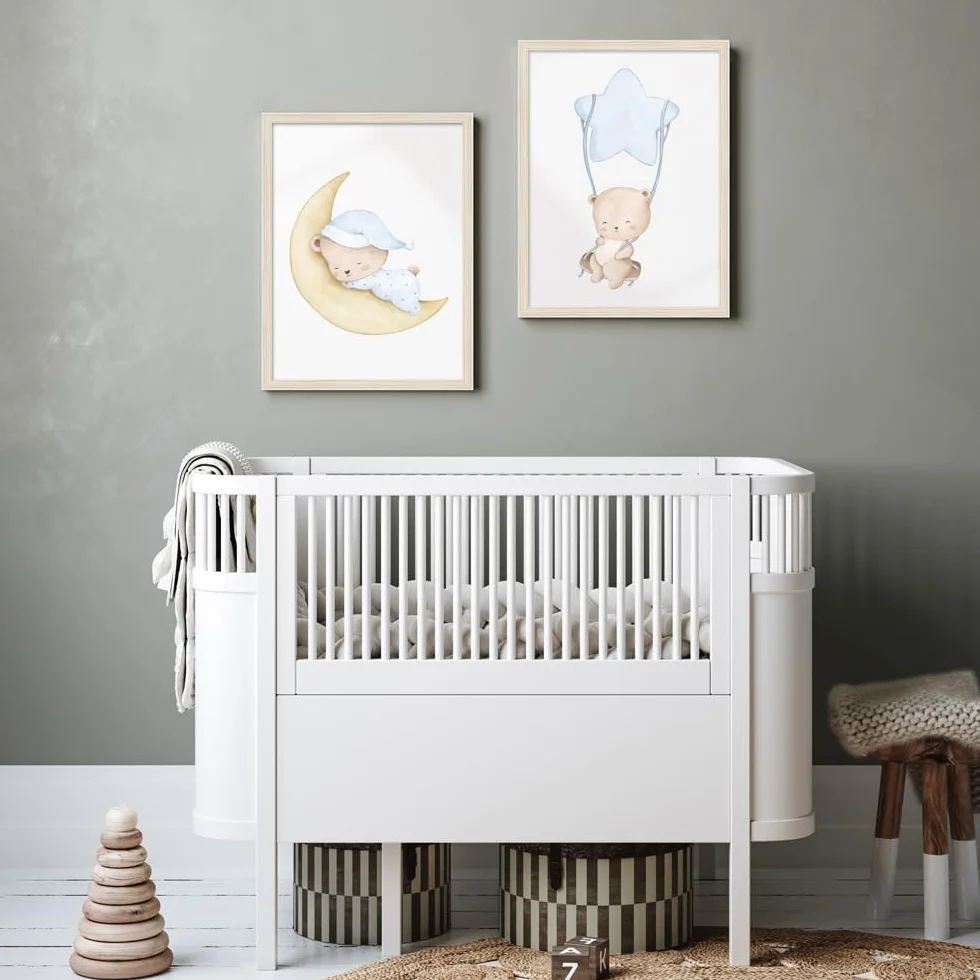 WANDStyle cornice per la camera dei bambini, per i disegni, 10x15 cm, piccola cornice in legno naturale, Made in Germany - H080