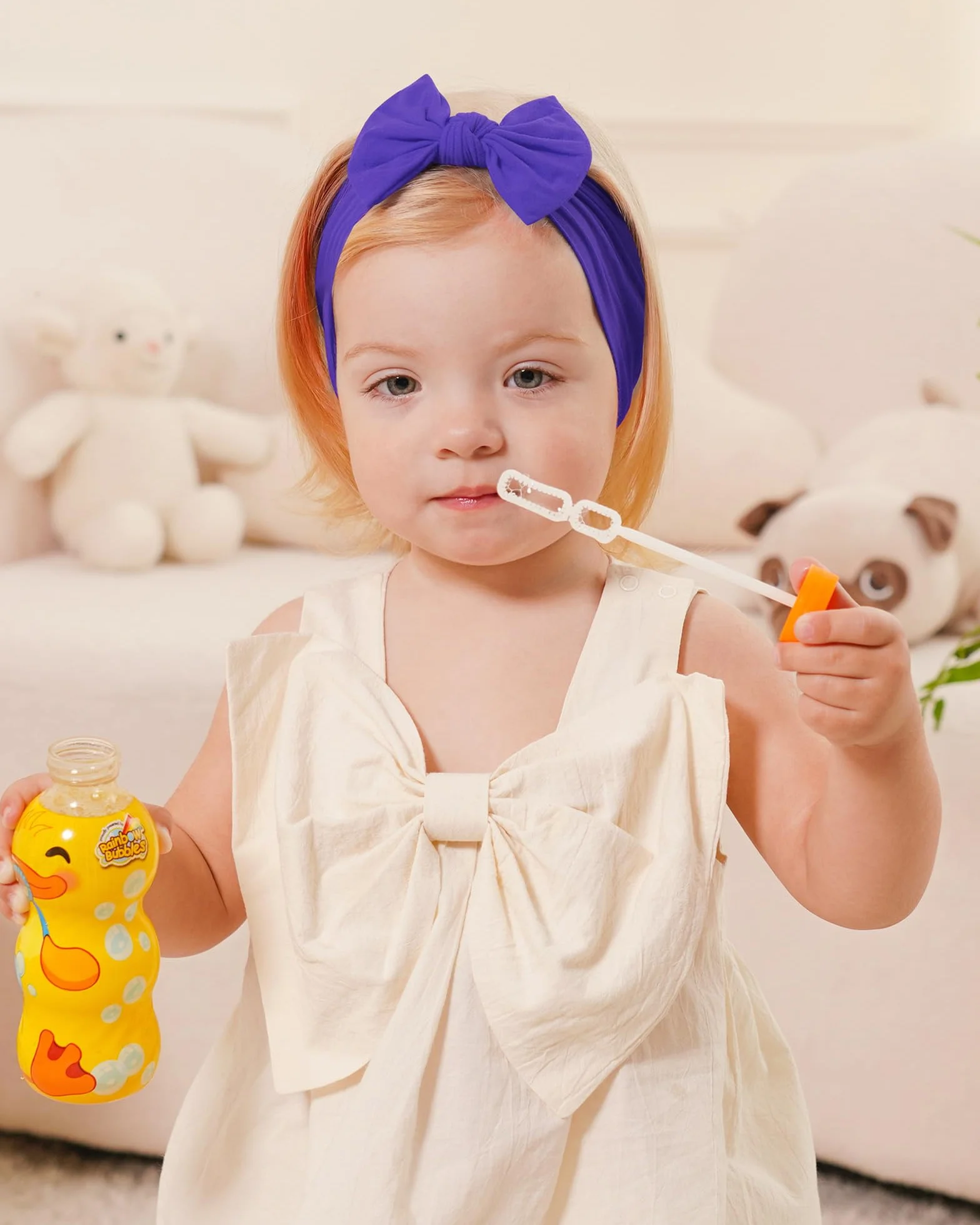 Jollybows 20pcs Fasce per Capelli In Nylon Turbante Fiocchi per Capelli Fascia per Capelli Accessori per Capelli Elastici per Bambini Neonati Neonati