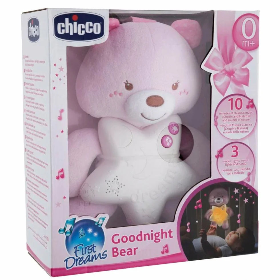 Chicco Gioco First Dreams Bear Panel, Rosa,00009156100000