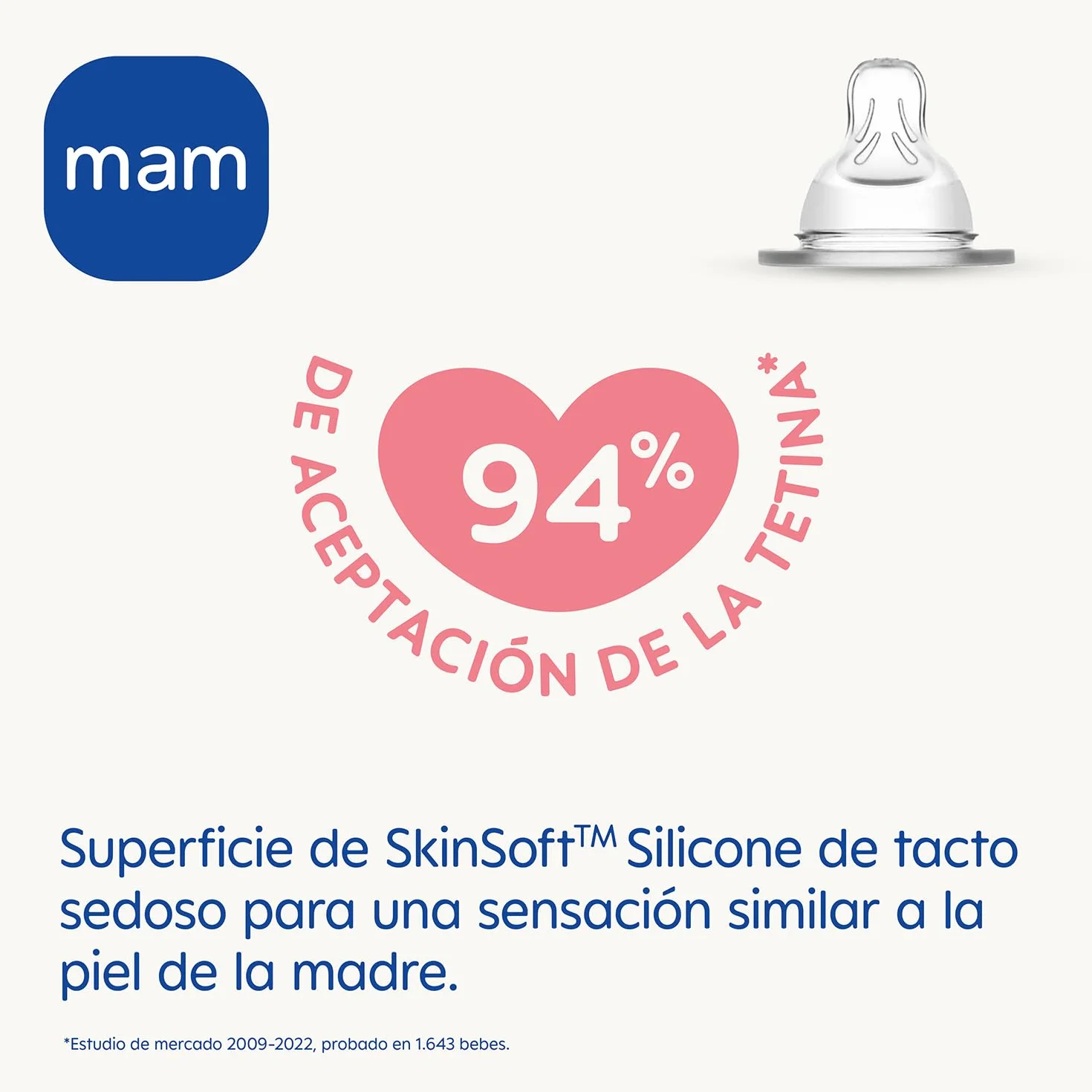 Mam Tetina N-3 Silic +4M 2U