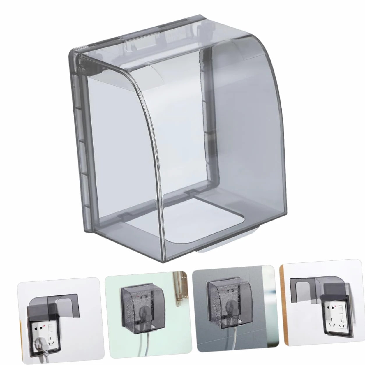 HOMSFOU 8pezzi Coperchio Per Prese Elettriche Da Protezione Adesiva Per Ambienti Umidi Facile Da Pulire e Riutilizzabile Adatto Per Bagni e Cucine