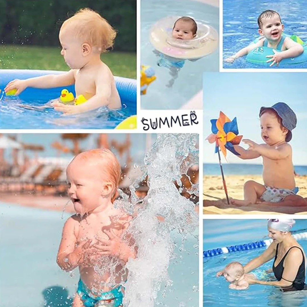 1 Pezzo Pannolini da nuoto Nuovo Adorabile Riutilizzabile Bambino Nuoto Ragazze per i Bambini, 0-2 anni (Flamingos, S/18-28lb/0-2 anni)